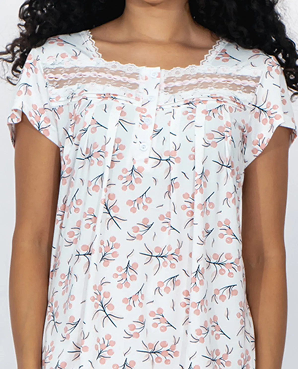 Body Touch Plus Short Sleeve Brushed Pajama Set