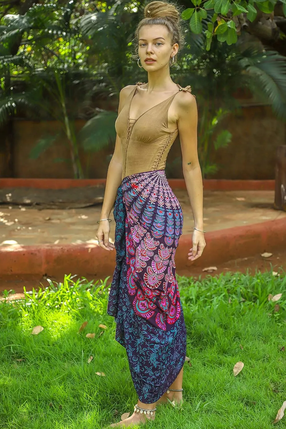 Boho Chic Pareo - Mandala Pareo - Bikini Swimsuit Cover Up - Beach Dress - Wrap