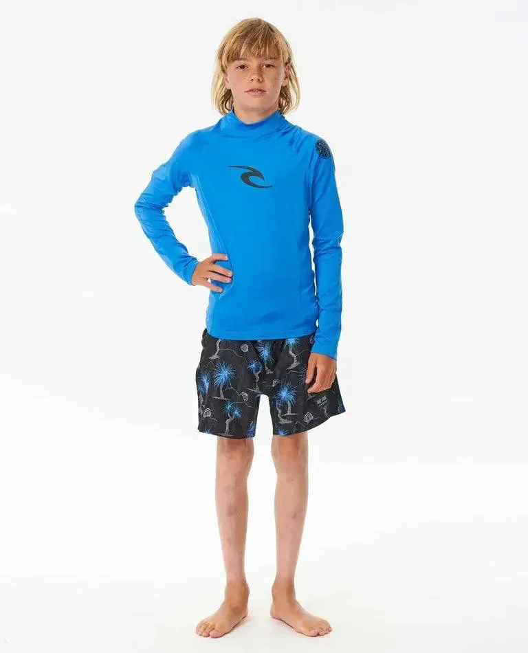 Brand Wave Uv Long Sleeve Rash Vest - Boys (8-16 Years)