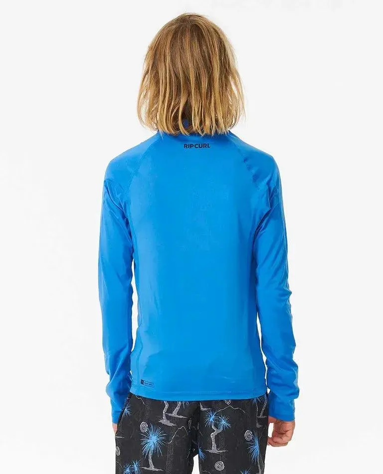 Brand Wave Uv Long Sleeve Rash Vest - Boys (8-16 Years)