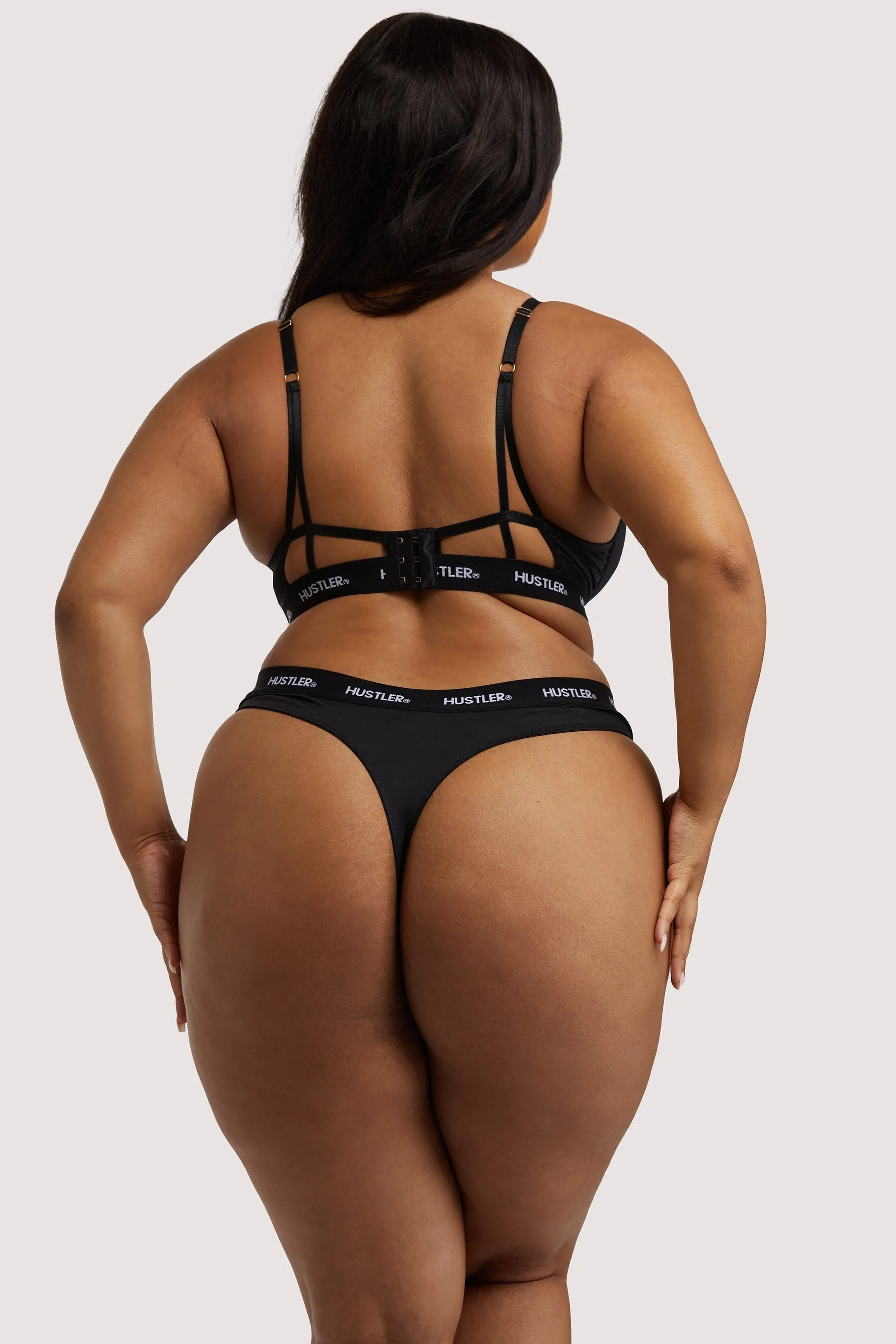 Branded Black Plunge Push Up Bra