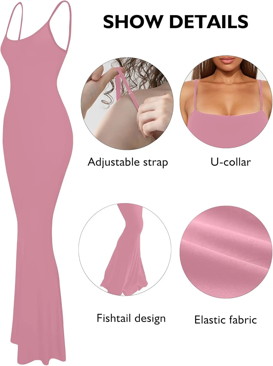 Buauty Womens Summer Dress Bodycon Maxi Dress Sleeveless Casual Long Dresses 2025 Spaghetti Strap Slip Elegant Evening Party