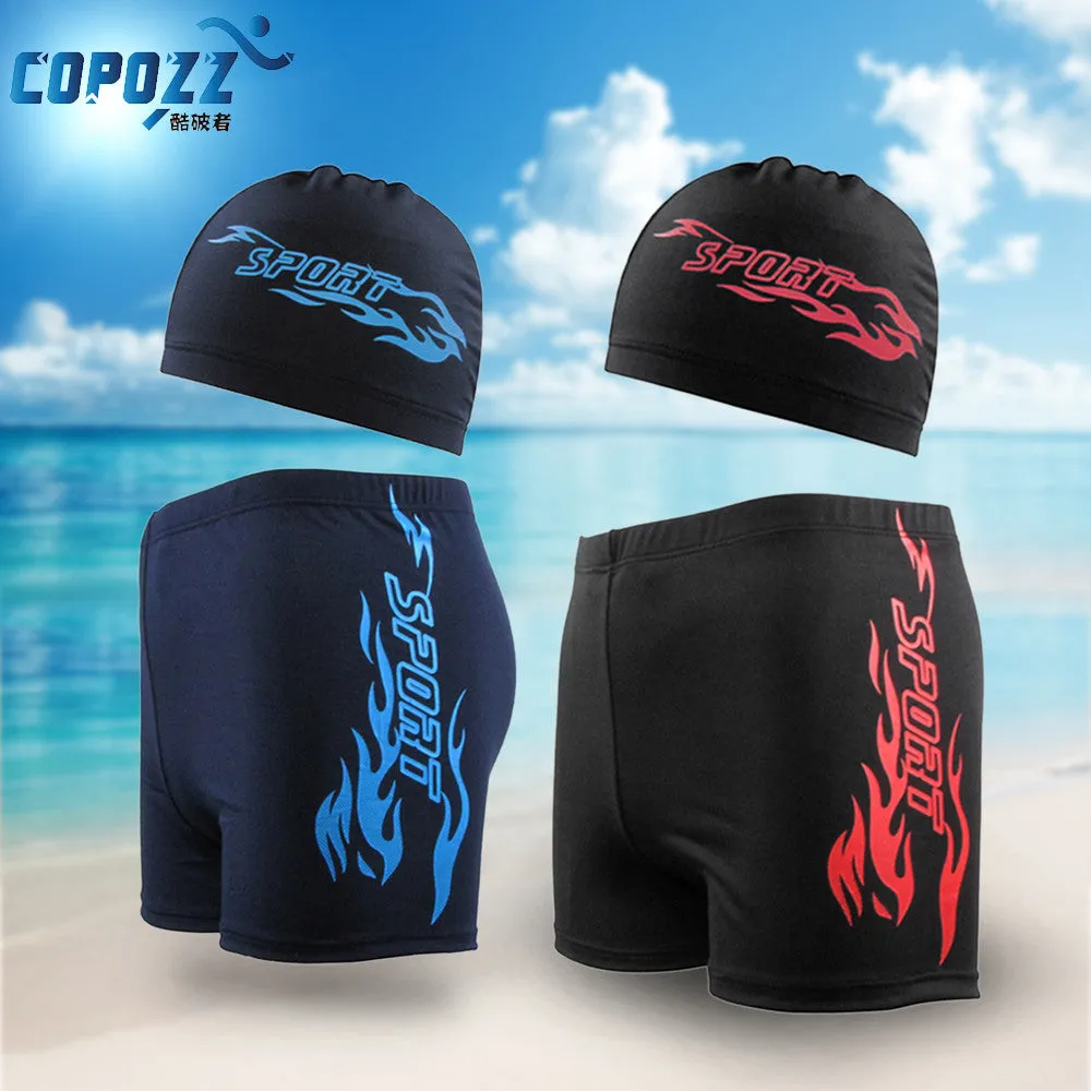 Copozz Swimming Trunks With Cap