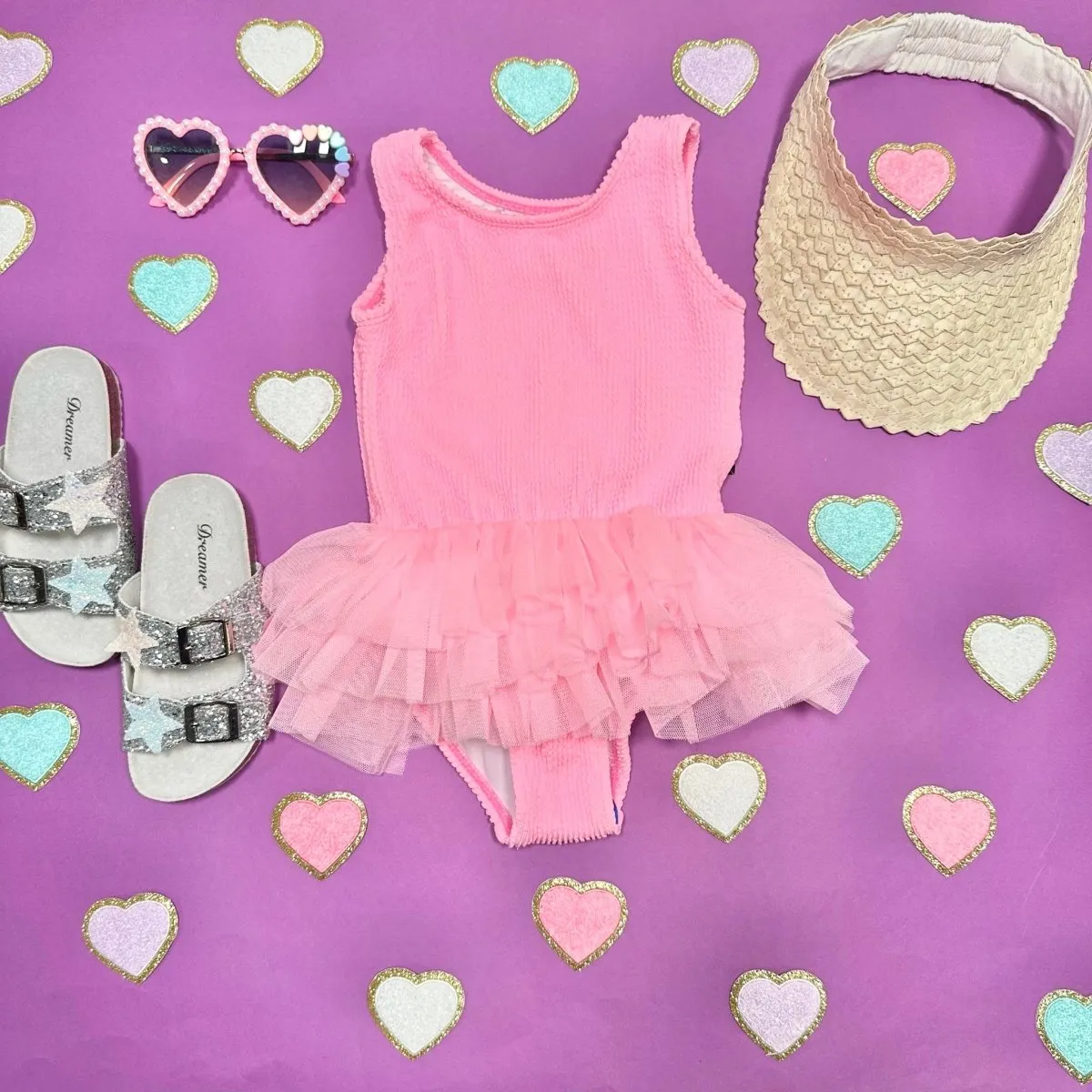 CRINKLE TUTU ONE PIECE SWIMSUIT