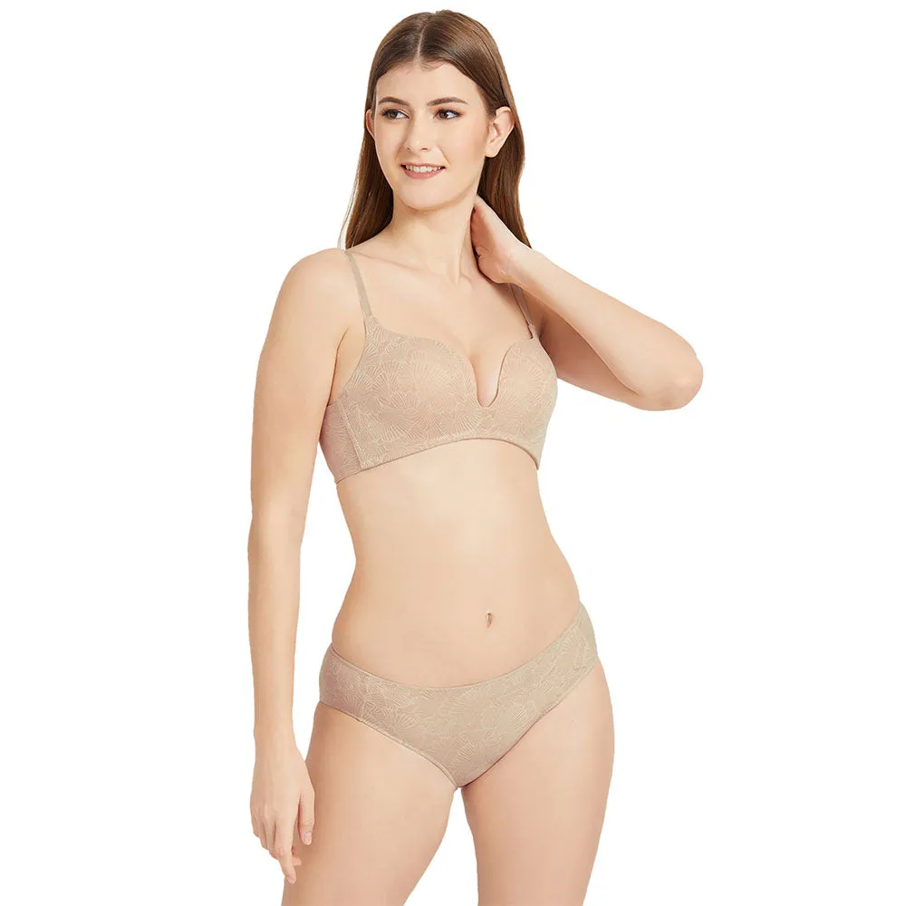 Ecozen Low Waist Medium Coverage Everyday Wear Bikini Panty - Beige