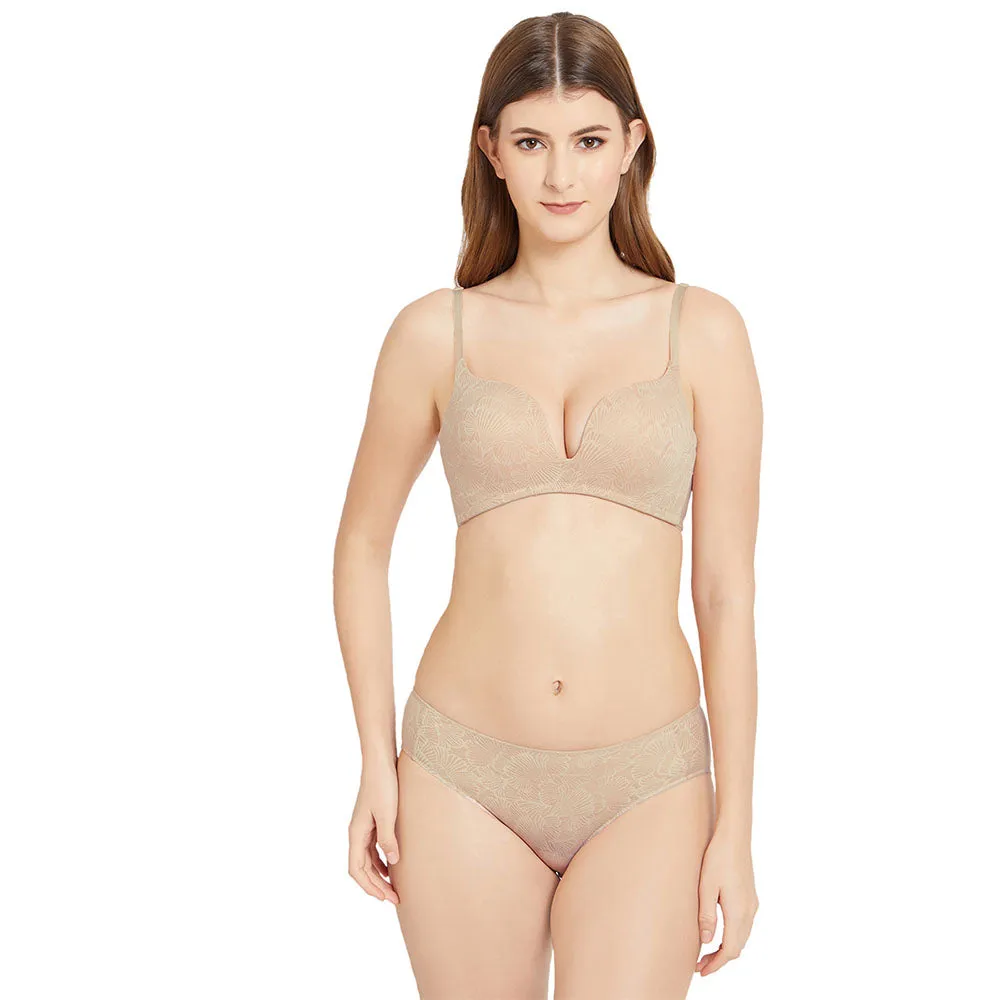 Ecozen Low Waist Medium Coverage Everyday Wear Bikini Panty - Beige