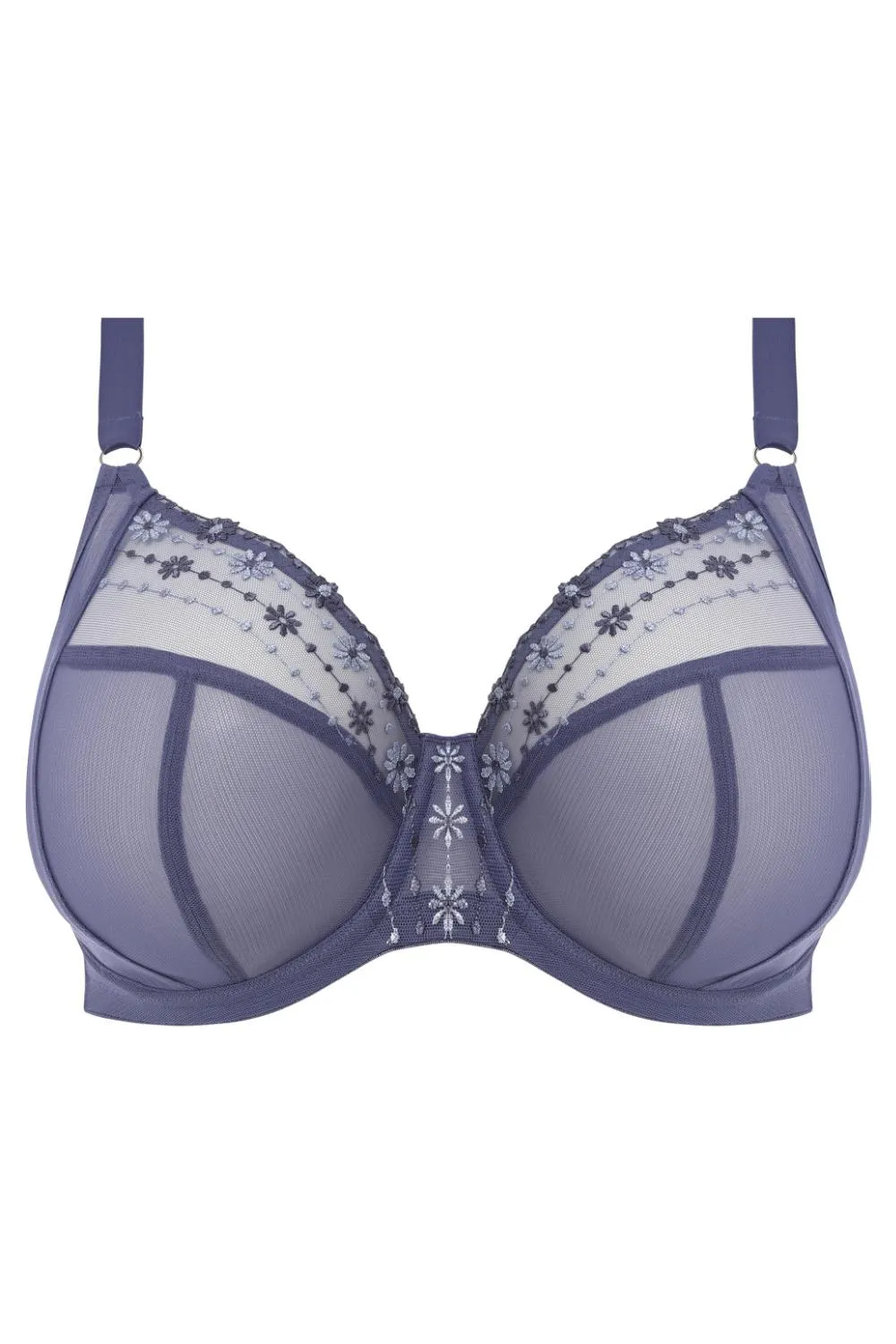 Elomi Matilda Convertible Plunge Bra, Denim Daisy (EL8900)