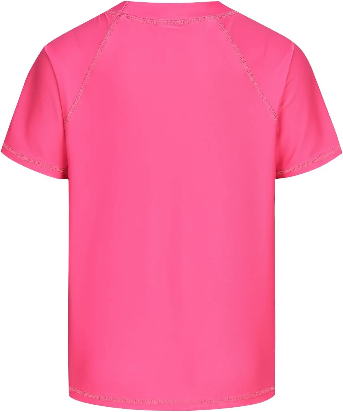 Girls Short Sleeve Swim Shirt for Kids Girls Rash Guard Swimsuits with UPF 50  Sun Protection Swim Top 3-16 Years
