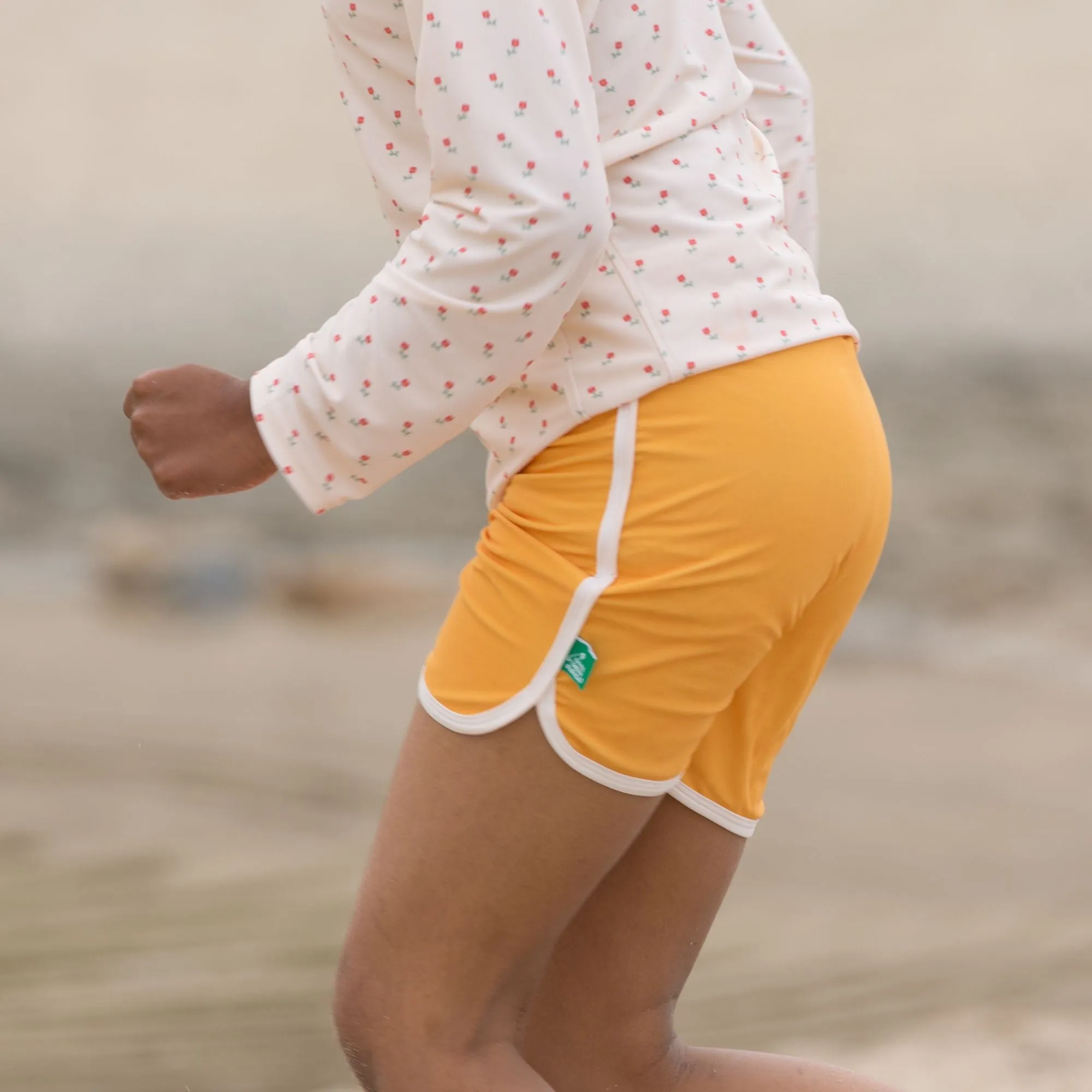 Gold UPF 50  Recycled Swim Shorts