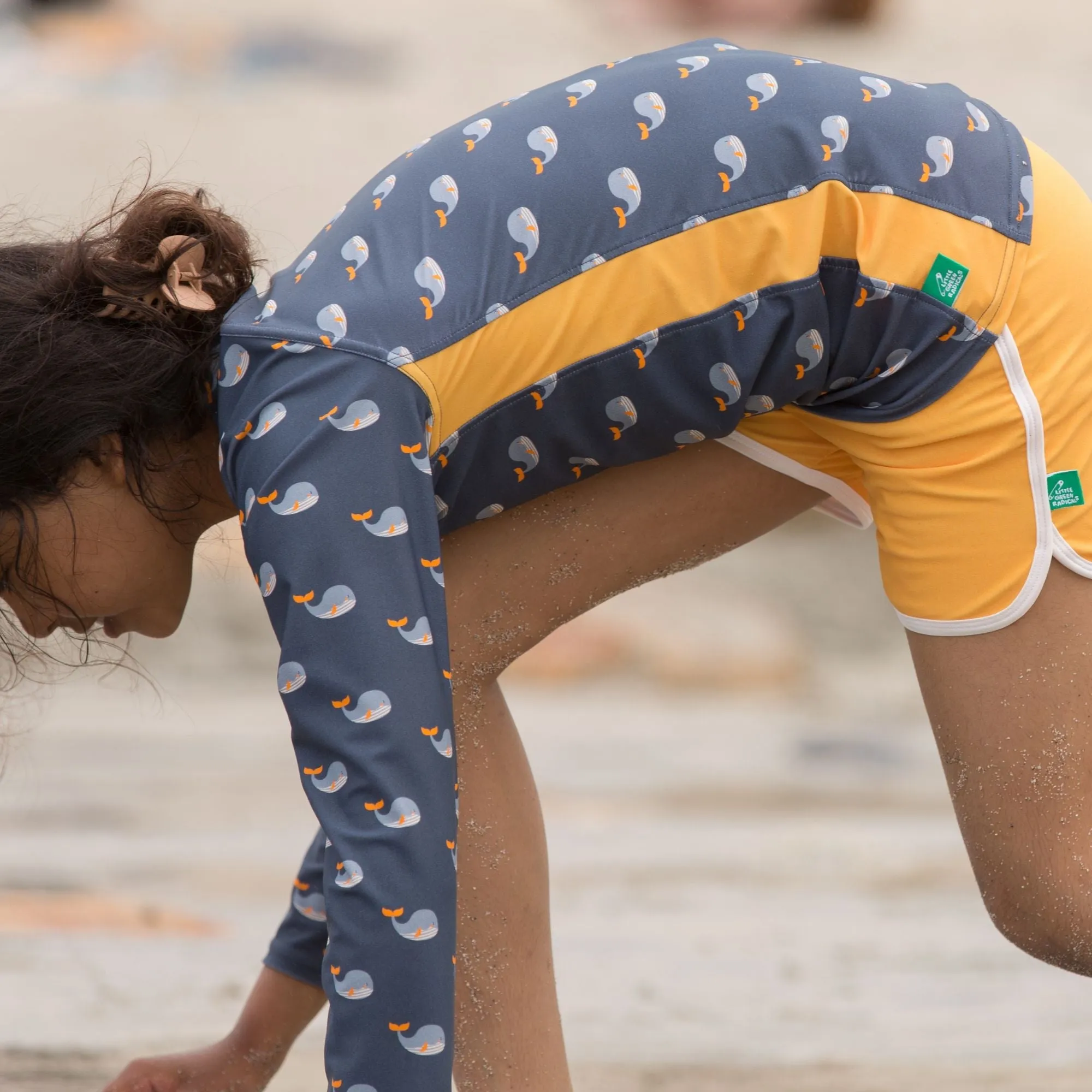 Gold UPF 50  Recycled Swim Shorts