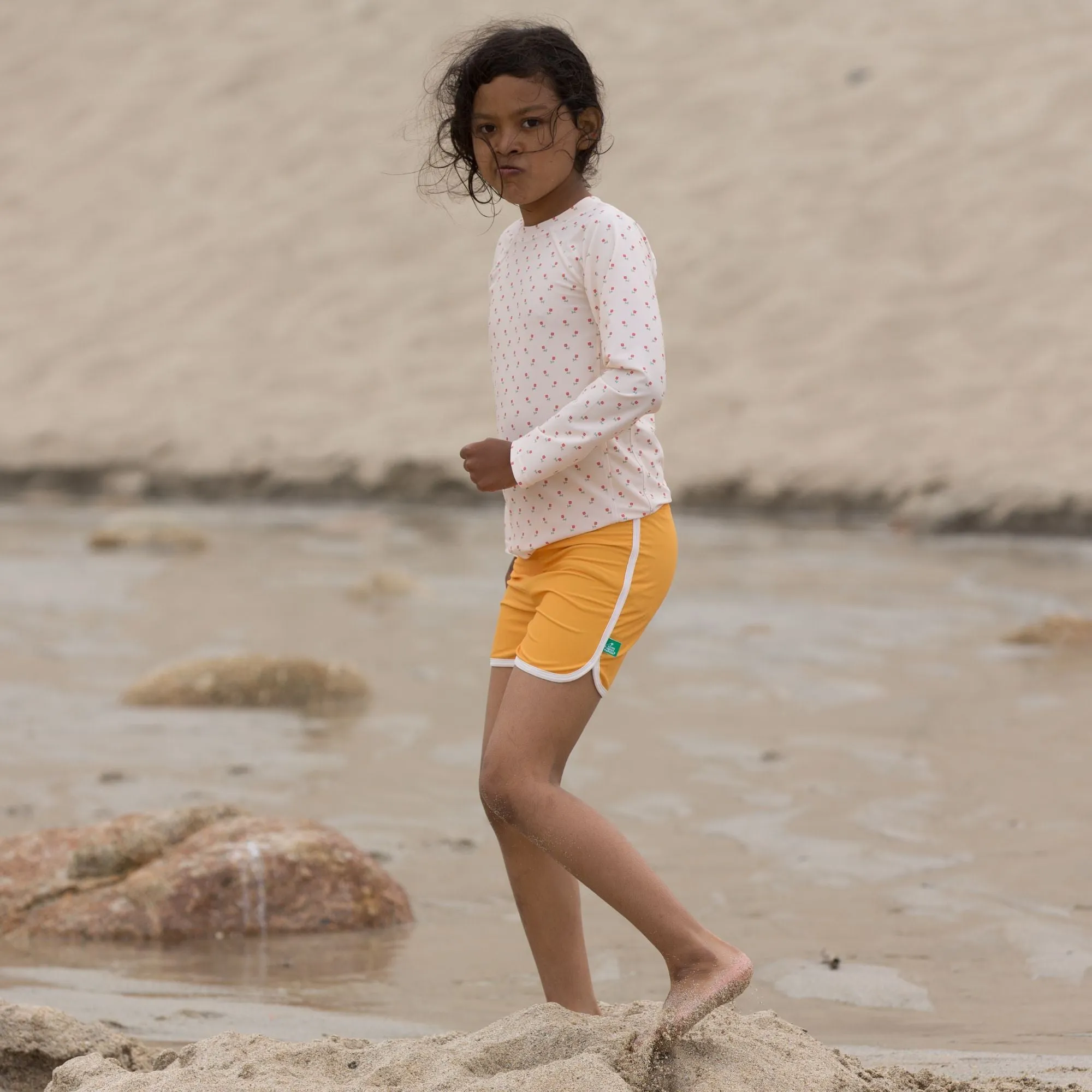 Gold UPF 50  Recycled Swim Shorts