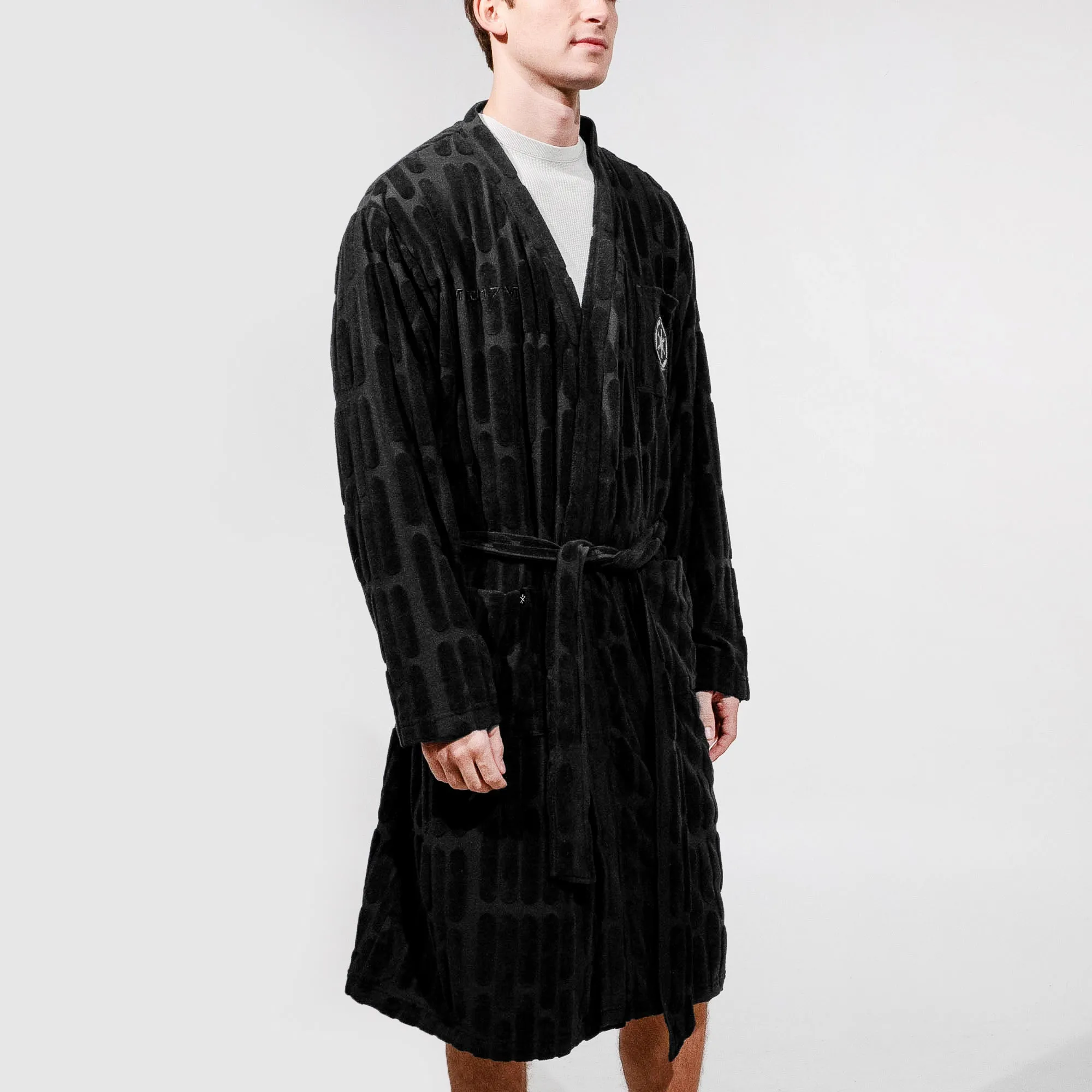 Imperial Black Terry Cloth Robe