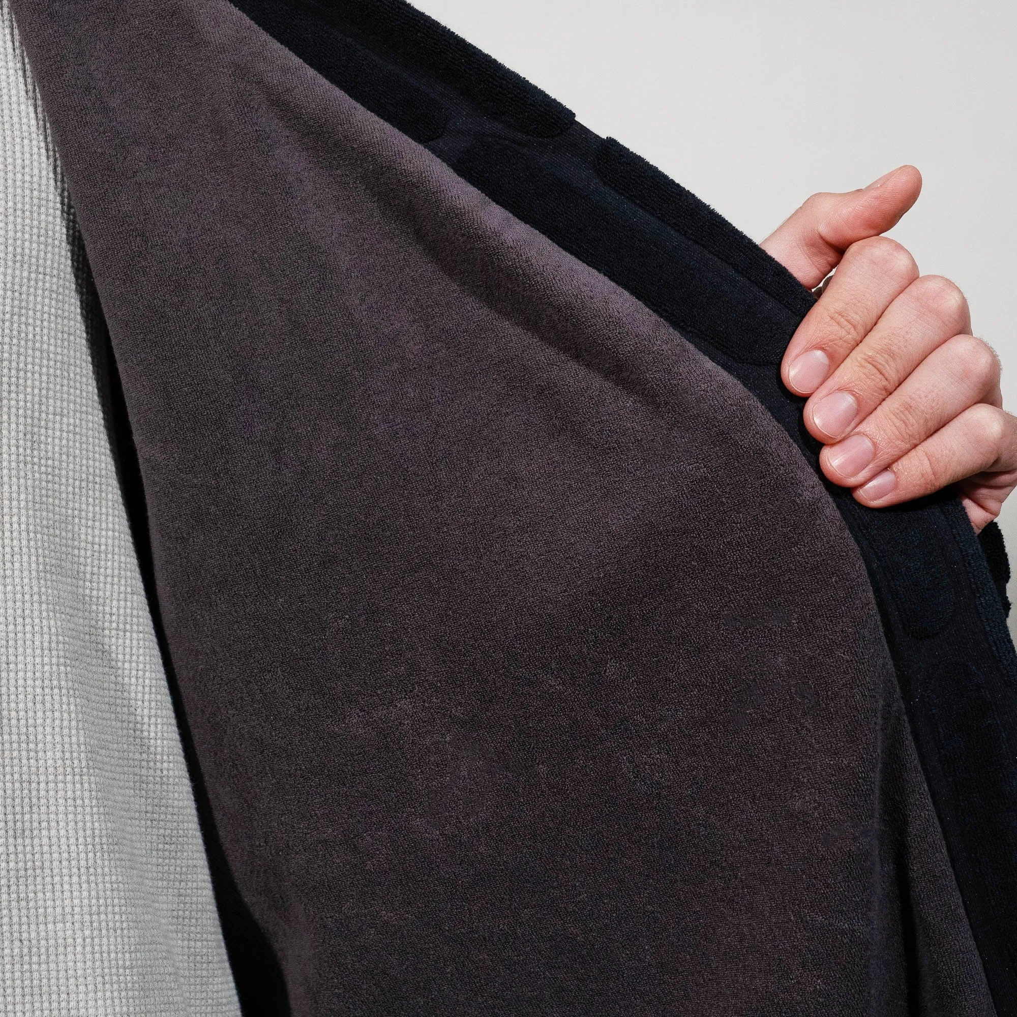 Imperial Black Terry Cloth Robe