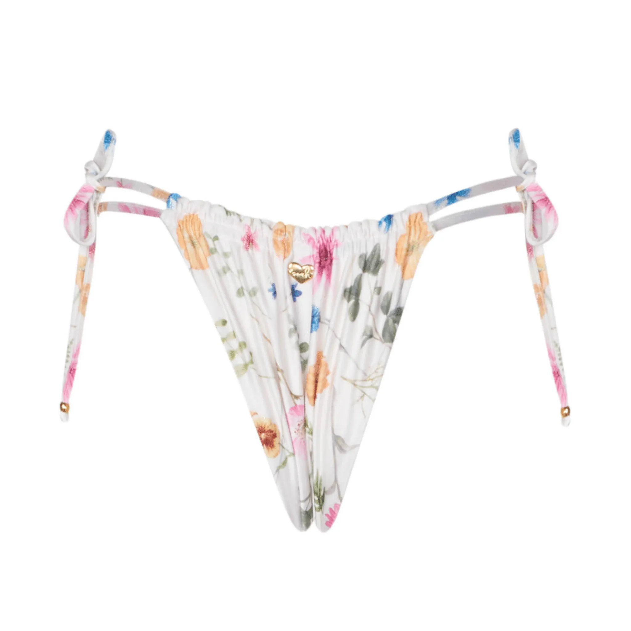 Indigo White Floral Bikini Bottom