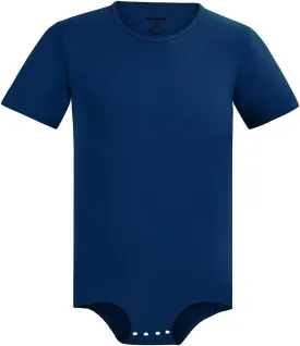 Men Short Sleeve Bodysuit Pajama Bodysuit One Piece Pajamas Rompers Basic Onesie