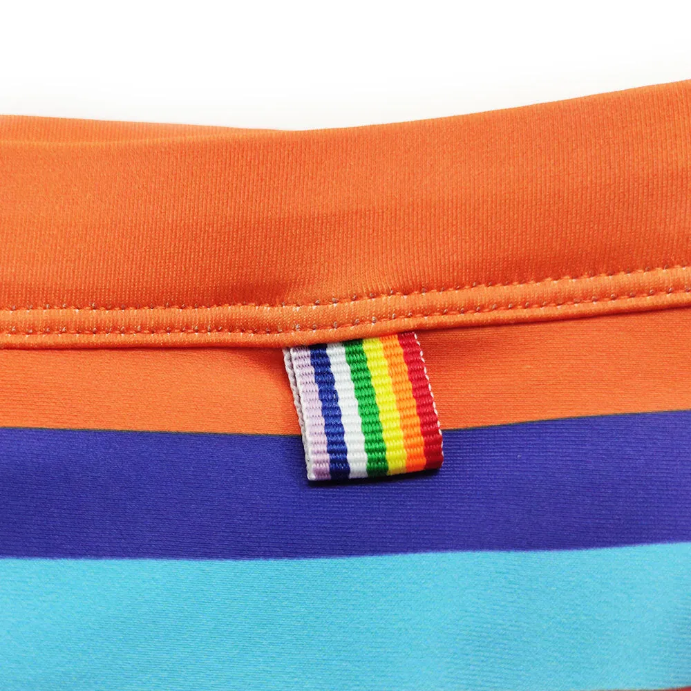 Men's Striped Swim Briefs