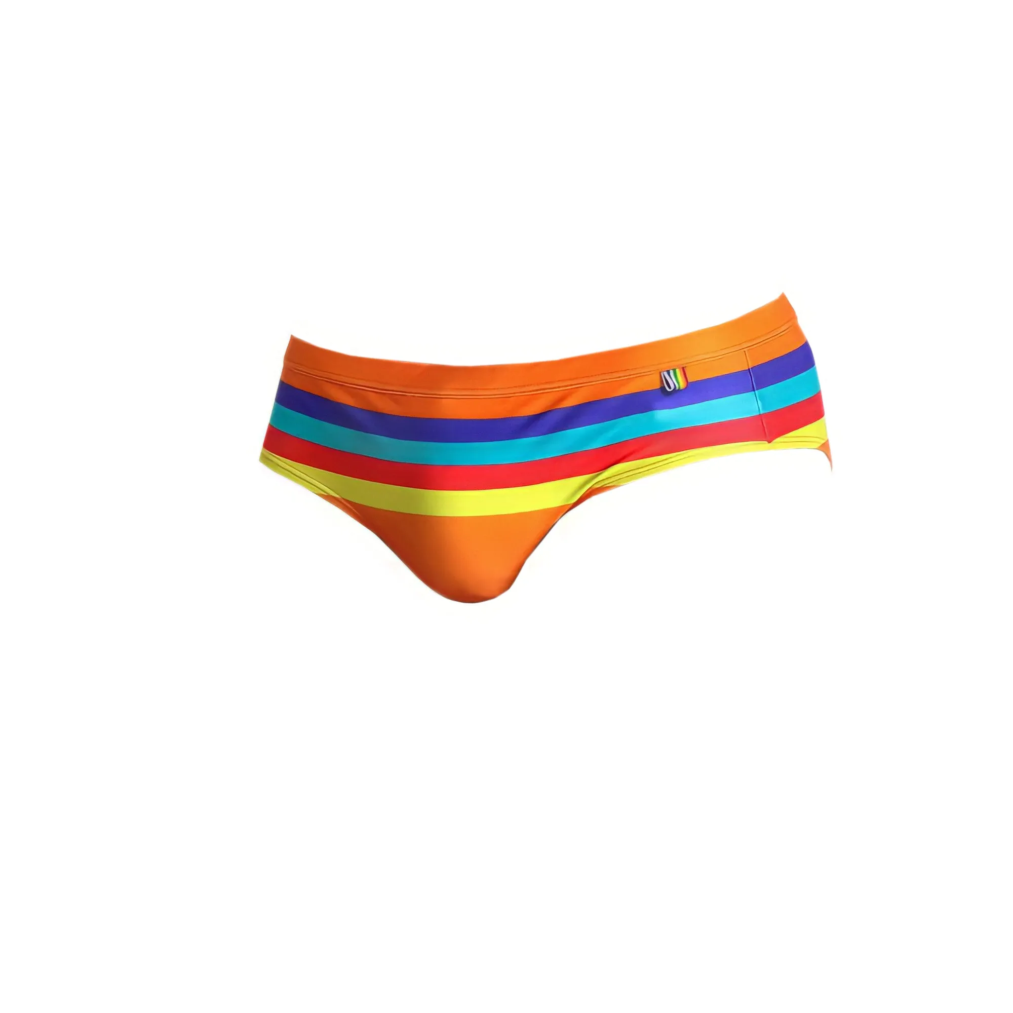 Men's Striped Swim Briefs