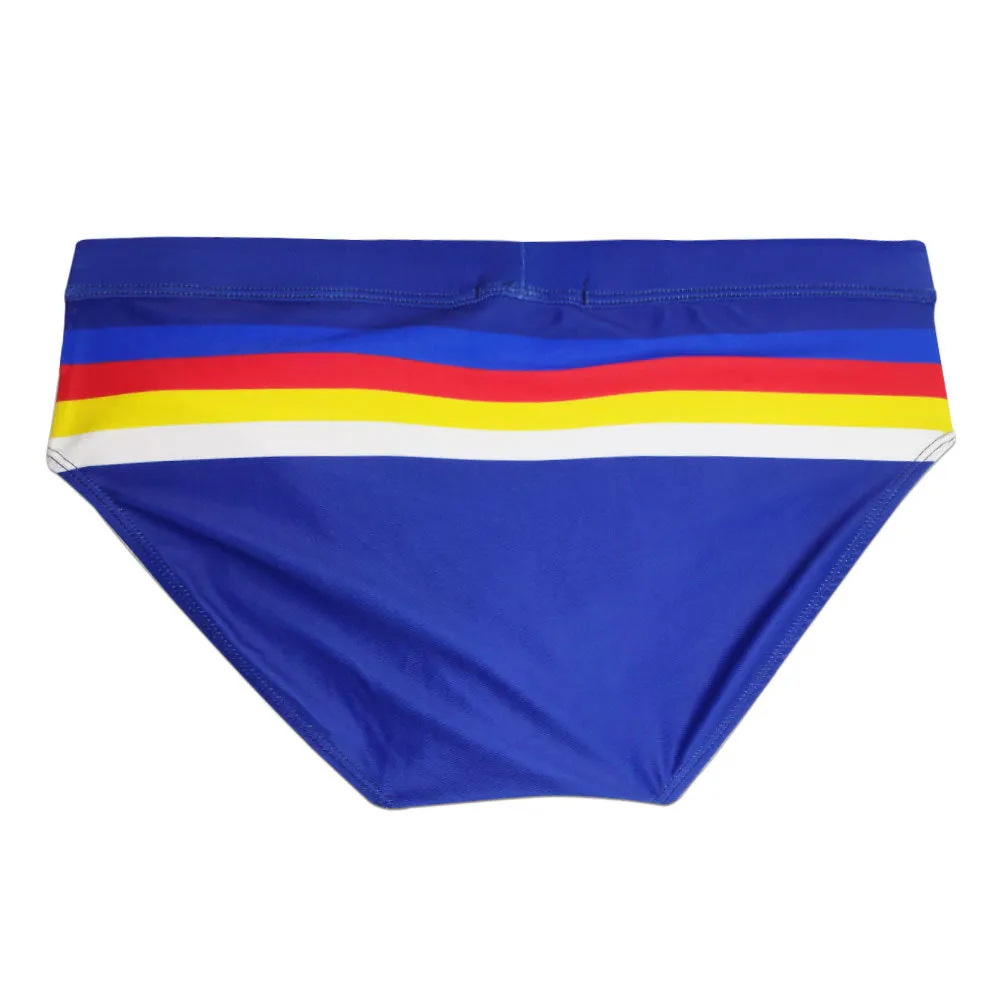 Men's Striped Swim Briefs