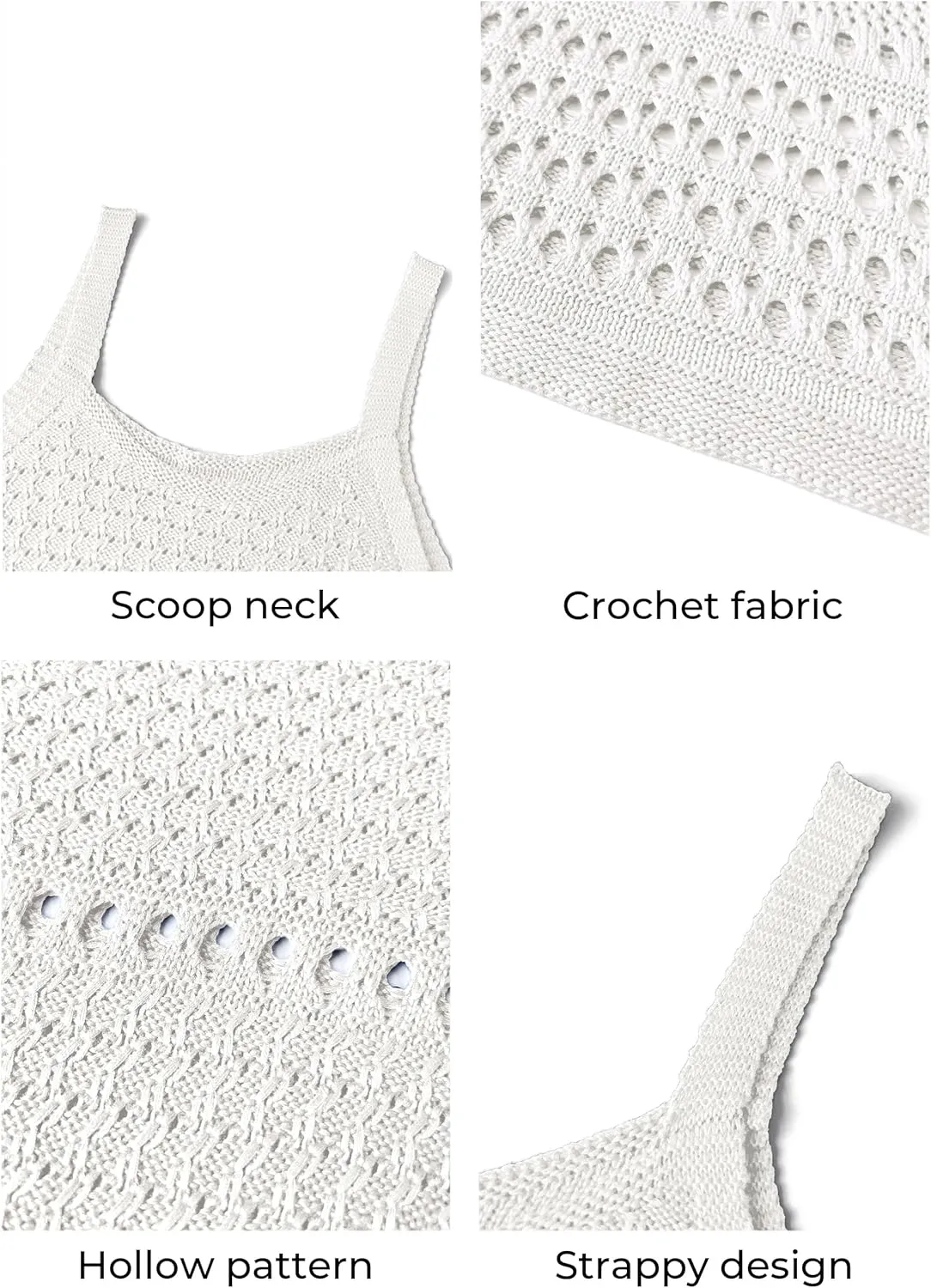 MIHOLL Womens Crochet Swim Cover Up 2025 Summer Bathing Suit Hollow Out Sleeveless Swimwear Coverups Beach Dress Sundresses