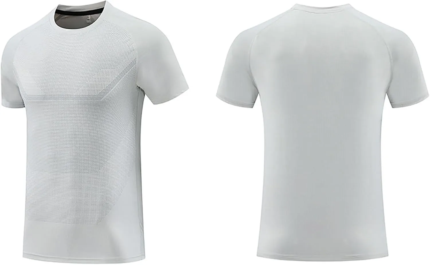 Moisture Wicking Shirts for Men Running Workout Quick Dry T-Shirt Stretch Short Sleeve Athletic Gym Clothes Crewneck