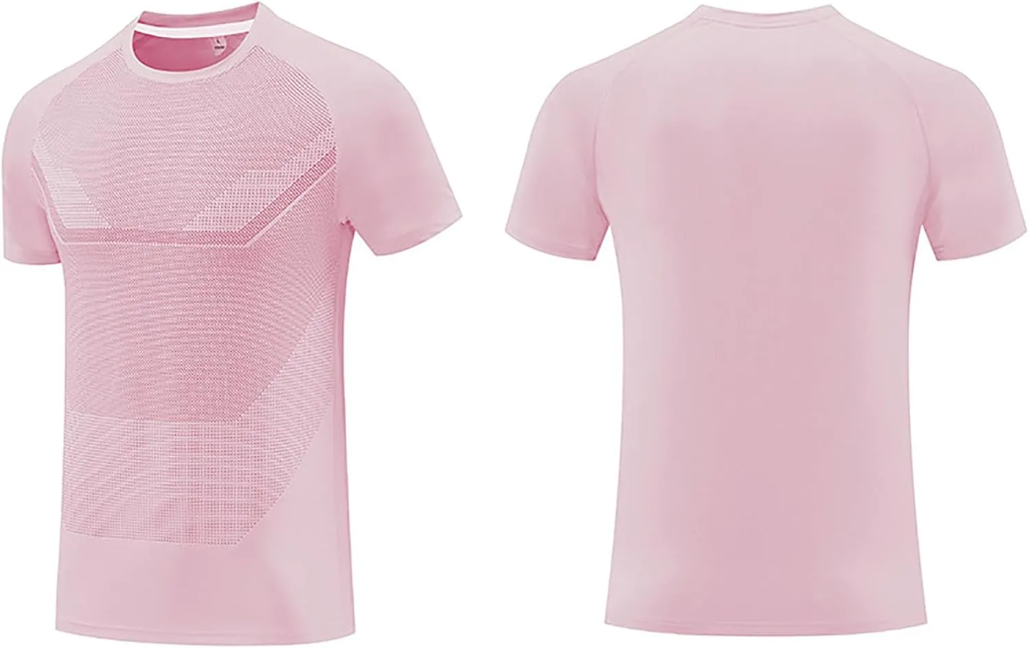 Moisture Wicking Shirts for Men Running Workout Quick Dry T-Shirt Stretch Short Sleeve Athletic Gym Clothes Crewneck