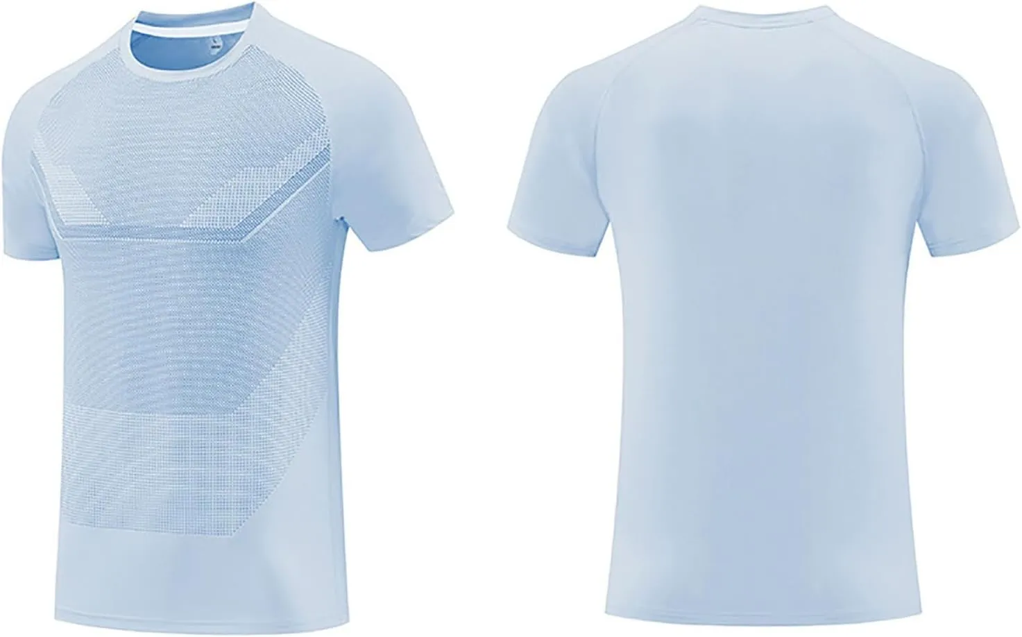 Moisture Wicking Shirts for Men Running Workout Quick Dry T-Shirt Stretch Short Sleeve Athletic Gym Clothes Crewneck