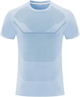 Moisture Wicking Shirts for Men Running Workout Quick Dry T-Shirt Stretch Short Sleeve Athletic Gym Clothes Crewneck