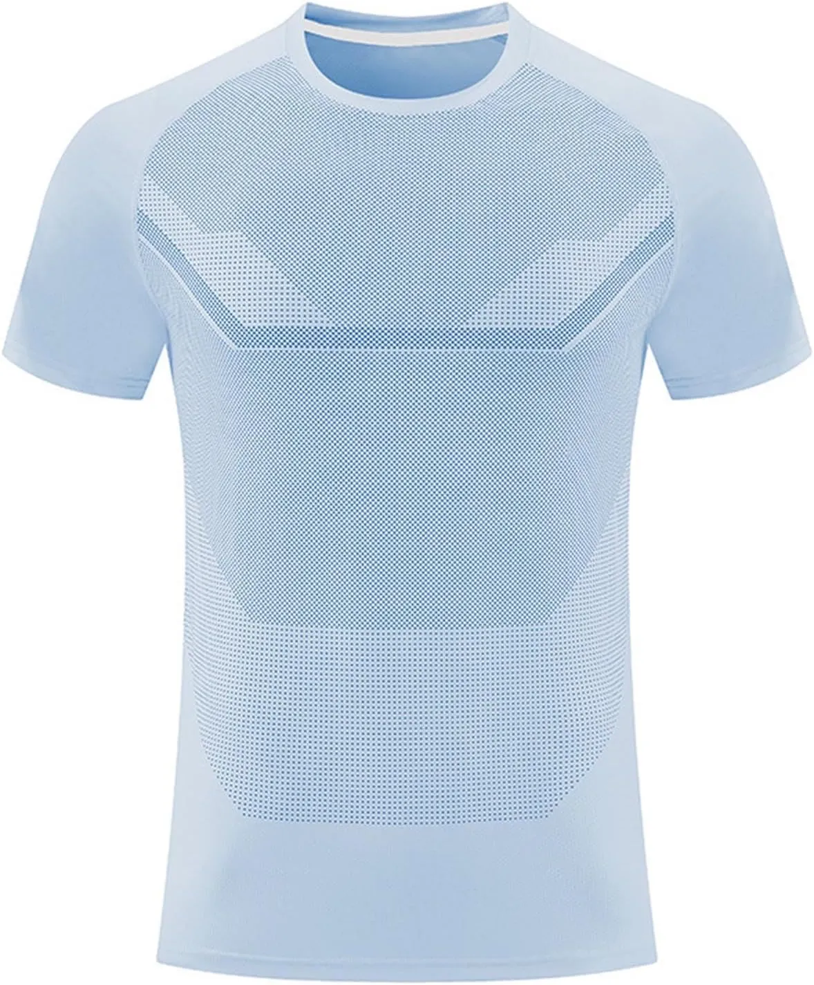 Moisture Wicking Shirts for Men Running Workout Quick Dry T-Shirt Stretch Short Sleeve Athletic Gym Clothes Crewneck