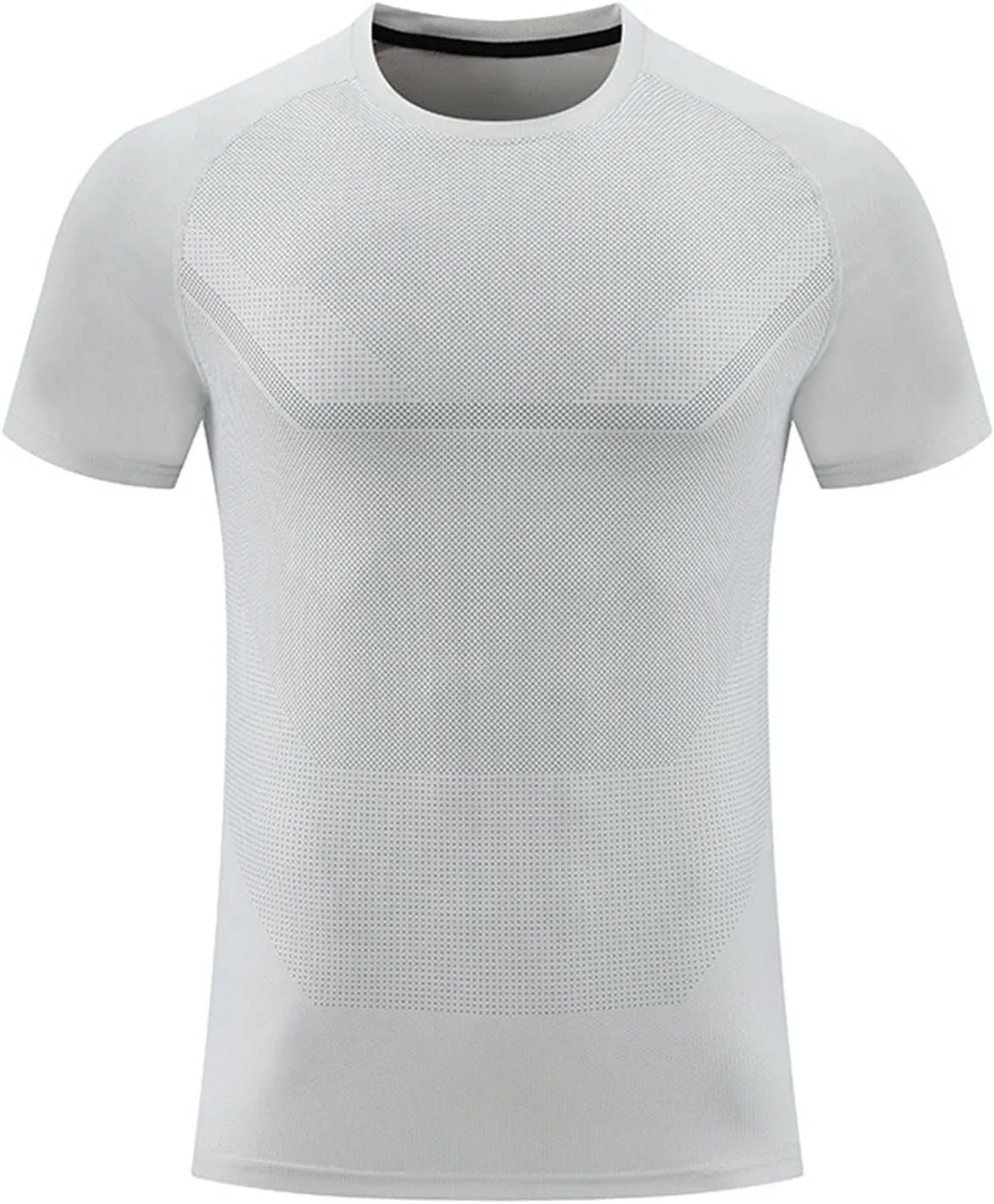 Moisture Wicking Shirts for Men Running Workout Quick Dry T-Shirt Stretch Short Sleeve Athletic Gym Clothes Crewneck
