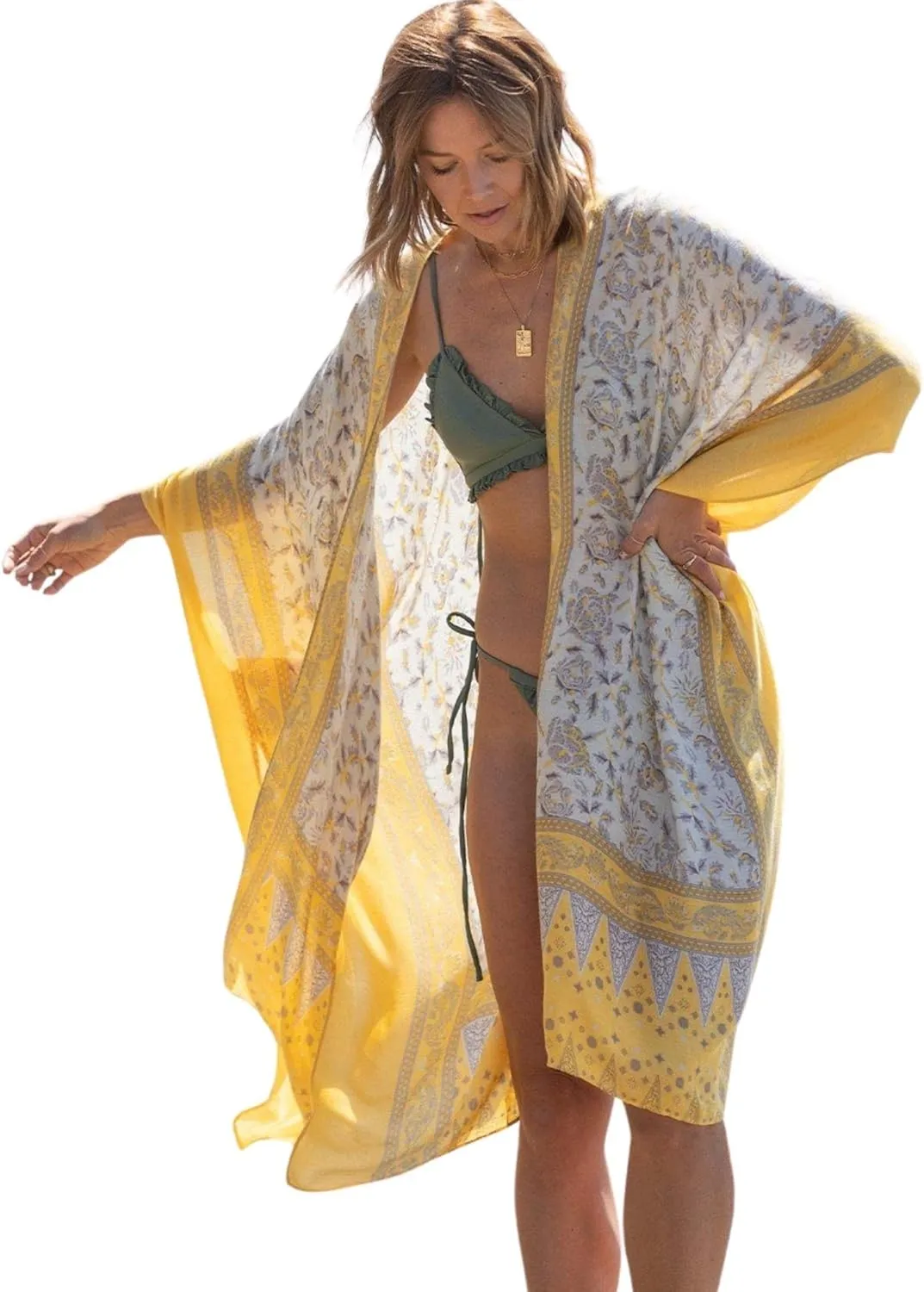 Moss Rose Women Summer Bikini Kimono Bathing Suit Cover Ups for Swimwear