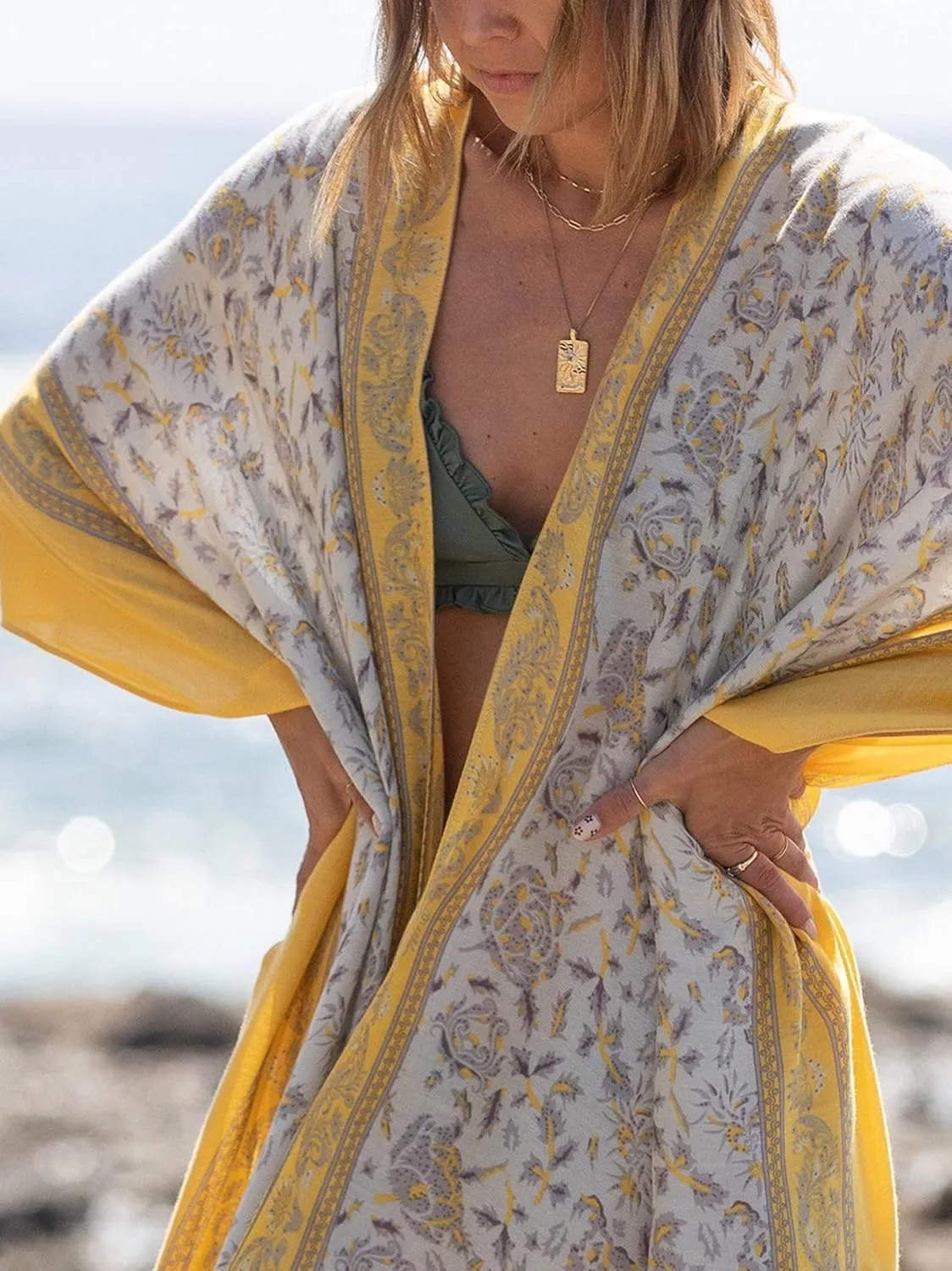 Moss Rose Women Summer Bikini Kimono Bathing Suit Cover Ups for Swimwear