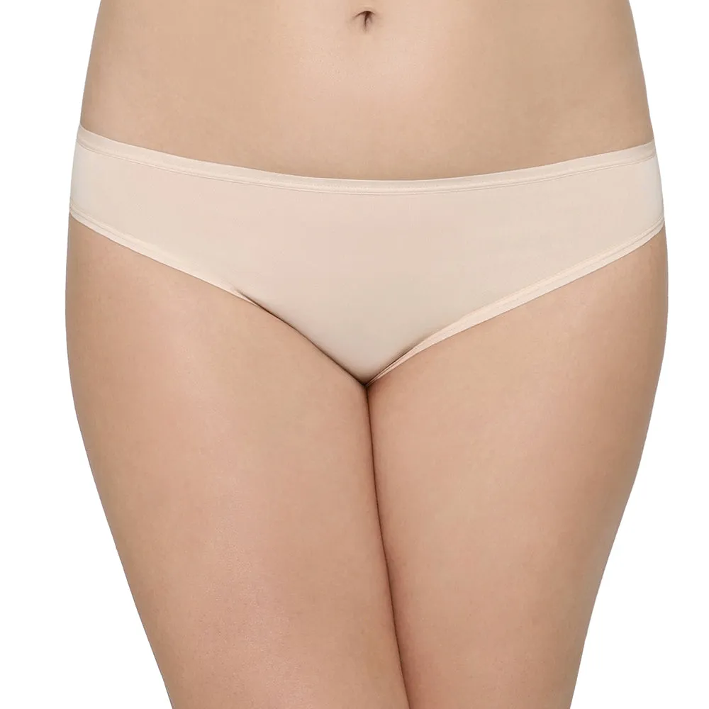 Nylon Low Waist Medium Coverage Everyday Wear Pack of 3 Bikini Panty