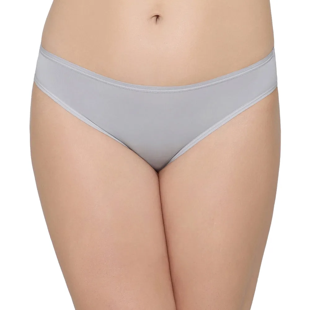 Nylon Low Waist Medium Coverage Everyday Wear Pack of 3 Bikini Panty