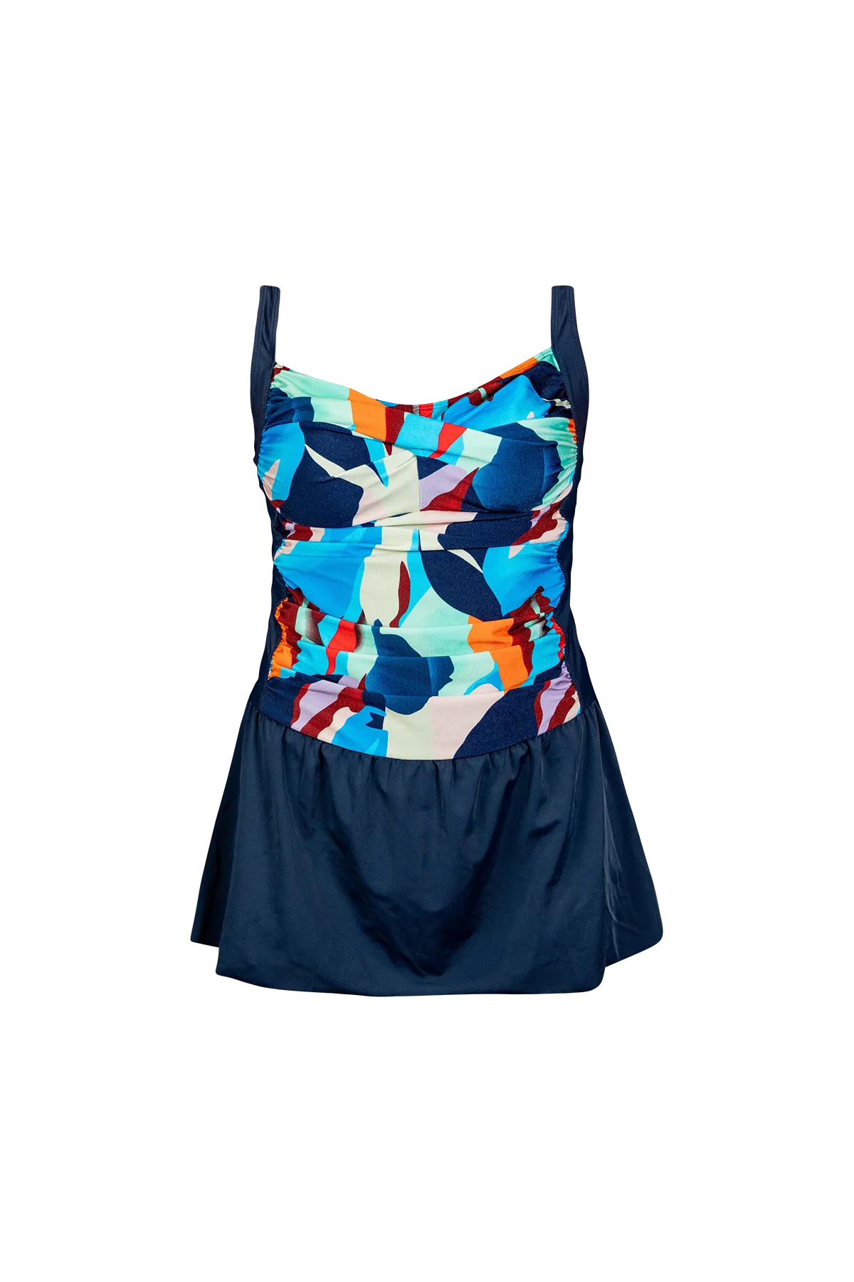 Ocean Front Twist Front Skater One Piece