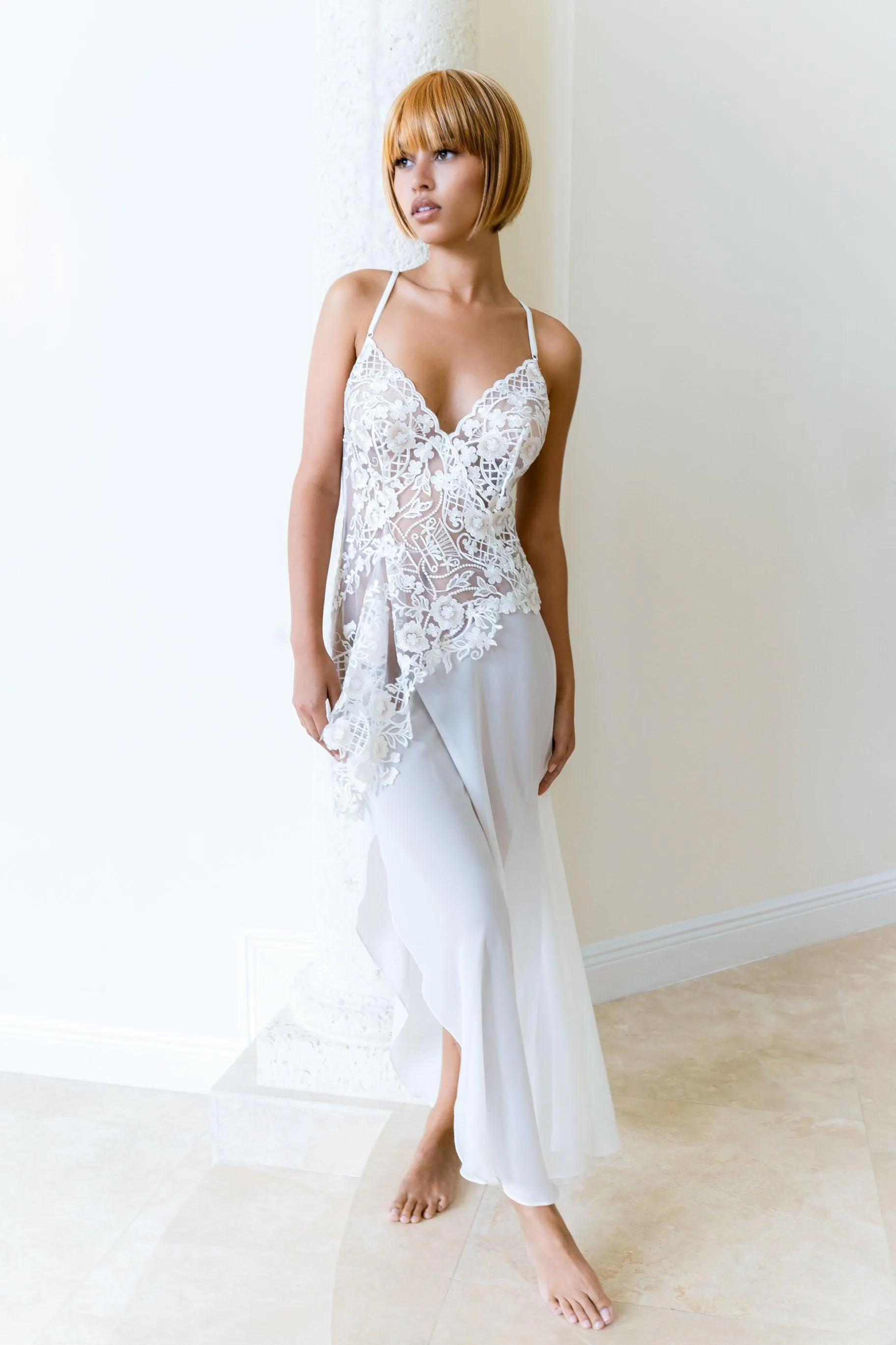 Resilience Embroidered Long Gown