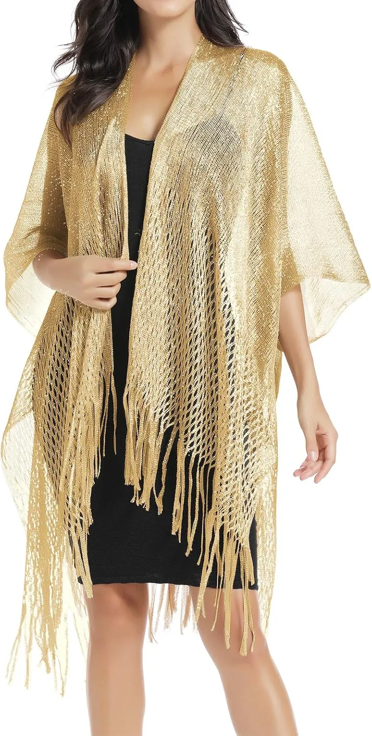 Rheane Women's Kimono Cardigan & Shawl Wrap, Swimsuit Coverups for Women, Beach Cover Up, Women's Shawls and Wraps