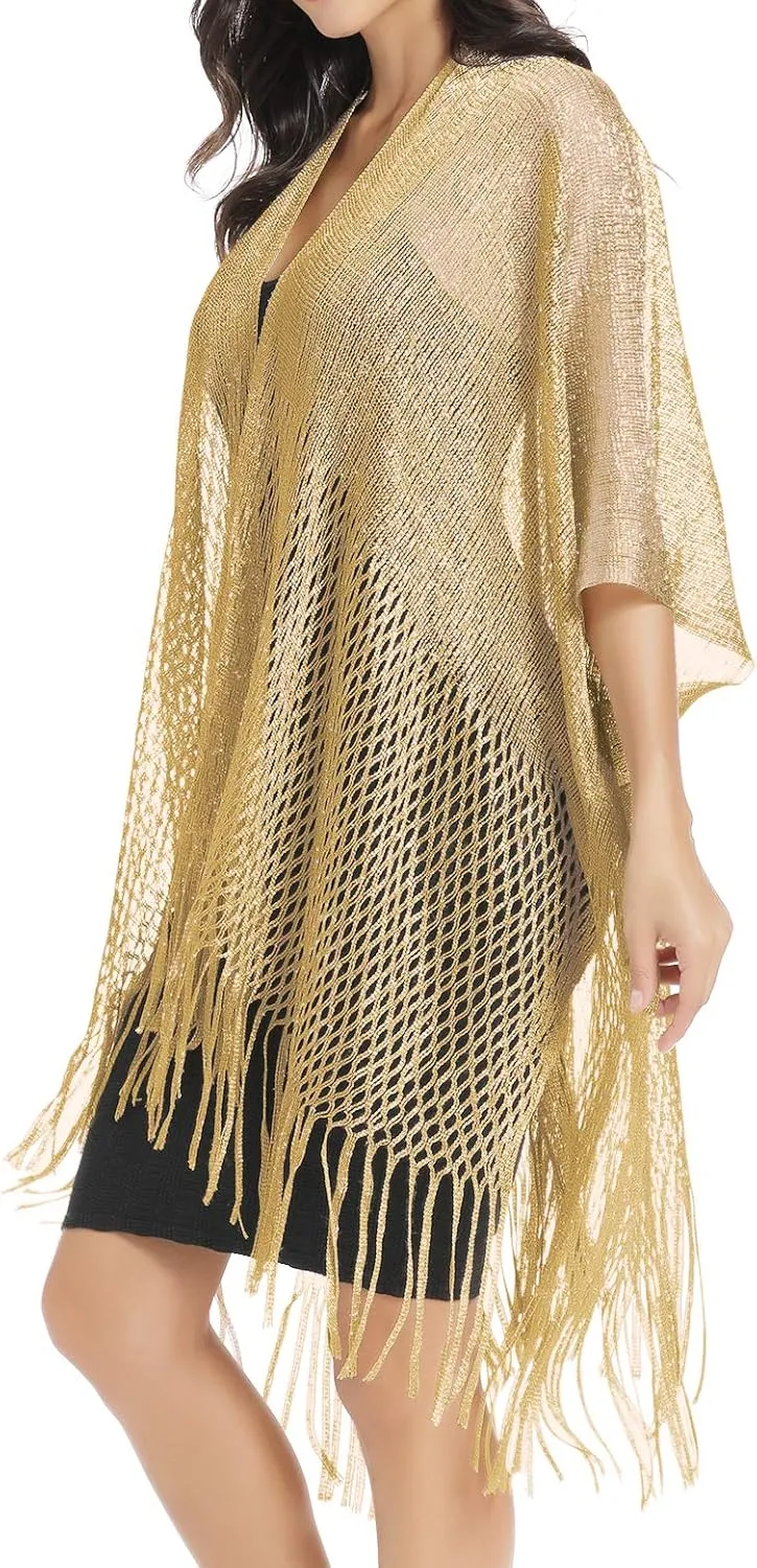 Rheane Women's Kimono Cardigan & Shawl Wrap, Swimsuit Coverups for Women, Beach Cover Up, Women's Shawls and Wraps
