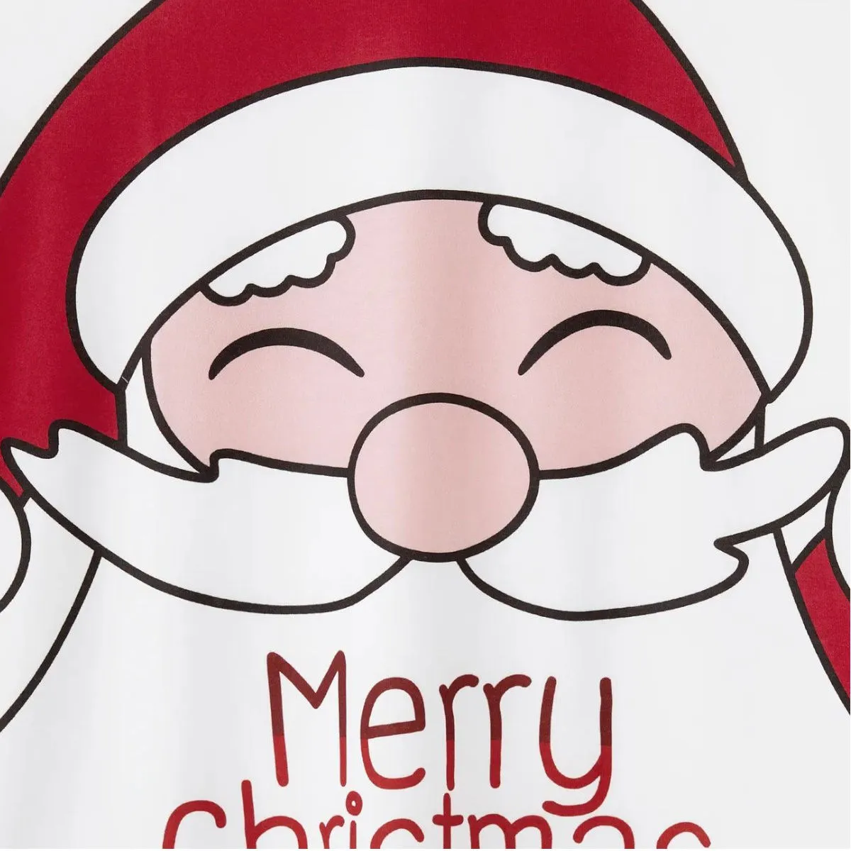 Santa Claus Merry Christmas Short Sleeve Christmas Pajama Allover Penguin and Santa Print