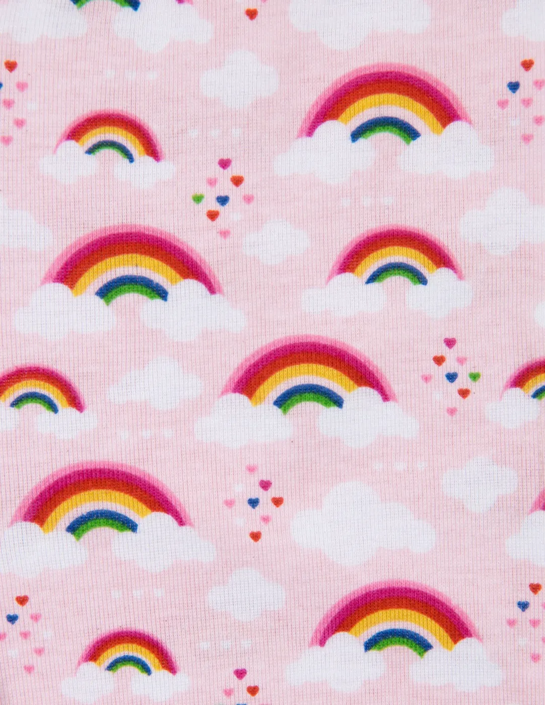 Short Sleeve Rainbow Cotton Pajamas
