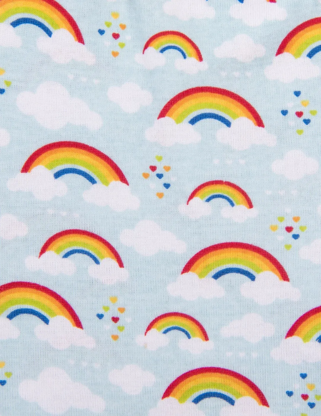 Short Sleeve Rainbow Cotton Pajamas