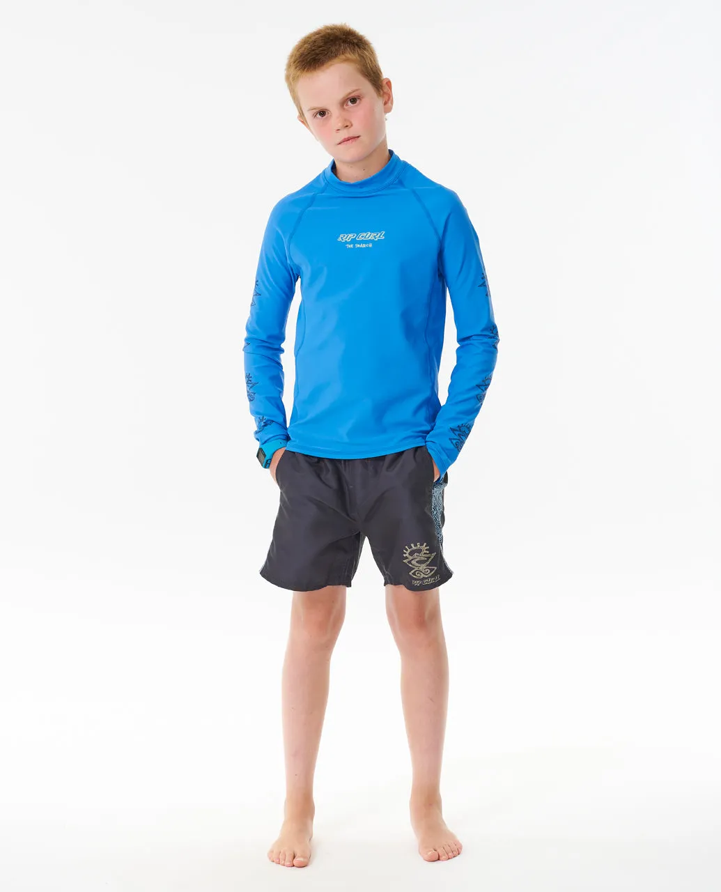 Shred Rock UPF50  Long Sleeve Rash Vest - Boys (8-16 years)