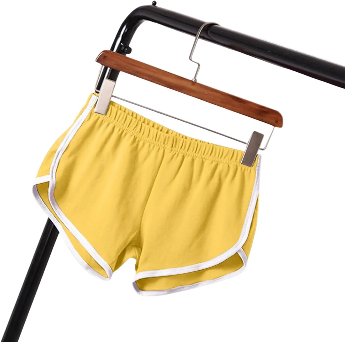 Summer Shorts for Women High-Waisted Workout Fabric with Stylish Side Stripe, Comfortable Athletic Outfits for Women