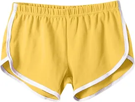 Summer Shorts for Women High-Waisted Workout Fabric with Stylish Side Stripe, Comfortable Athletic Outfits for Women