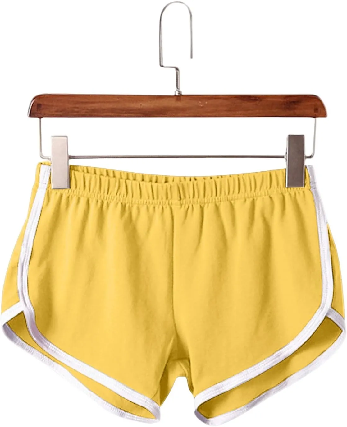 Summer Shorts for Women High-Waisted Workout Fabric with Stylish Side Stripe, Comfortable Athletic Outfits for Women