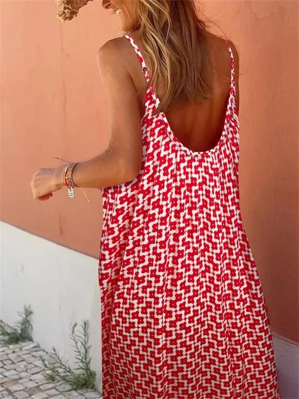 Thopavenoir Boho Floral Print Midi Dress for Women Long Sleeve V Neck Tiered Long Dresses Smocked Beach Bohemian Sundress
