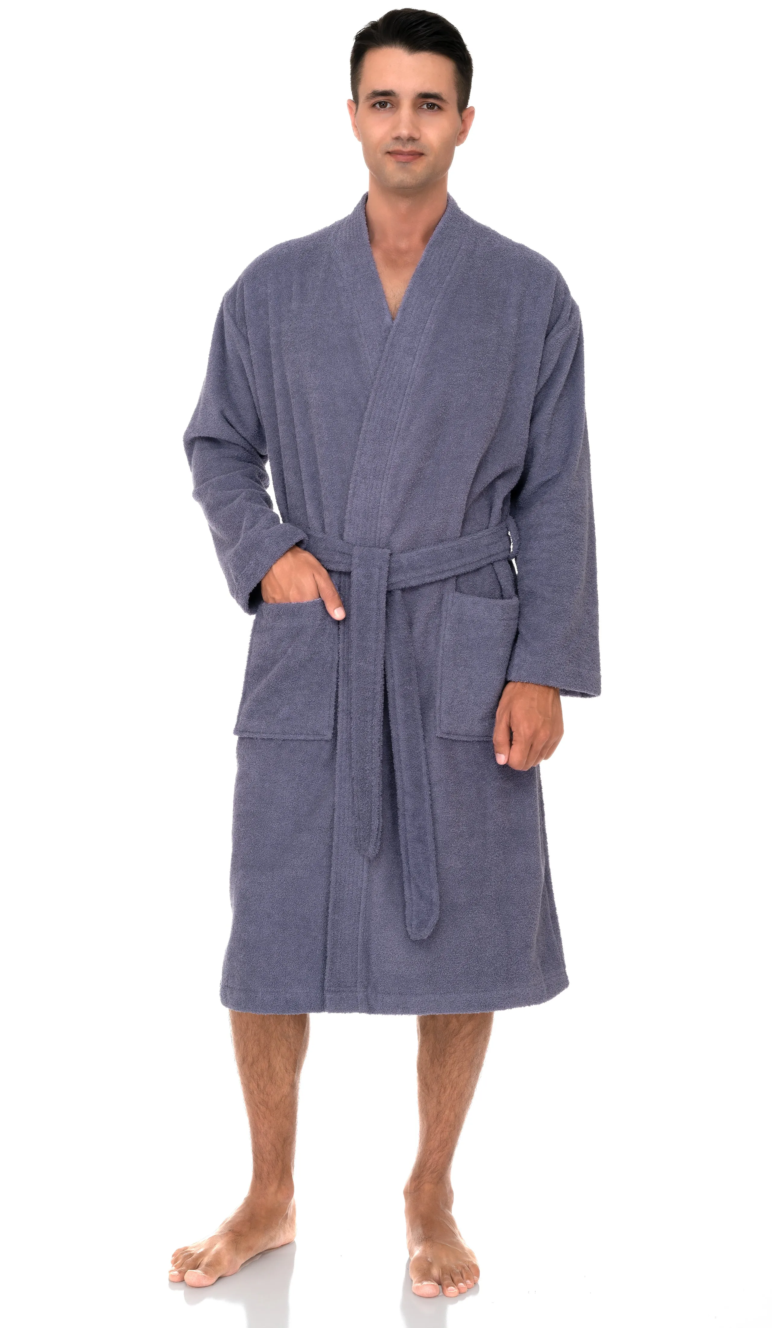 TowelSelections Mens Robe, Cotton Terry Cloth Bathrobe, Soft Bath Robe for Men