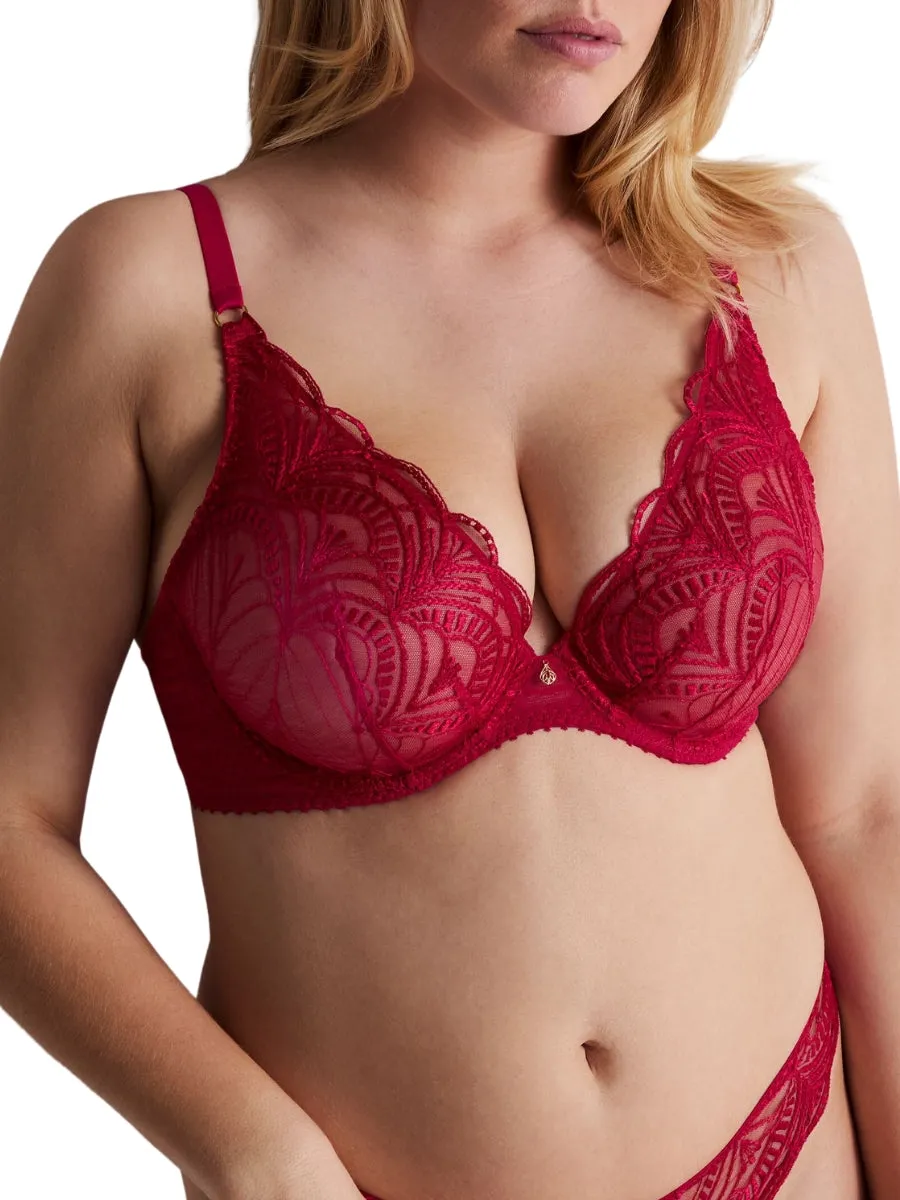 Vibes Triangle Plunge Bra - Love Potion