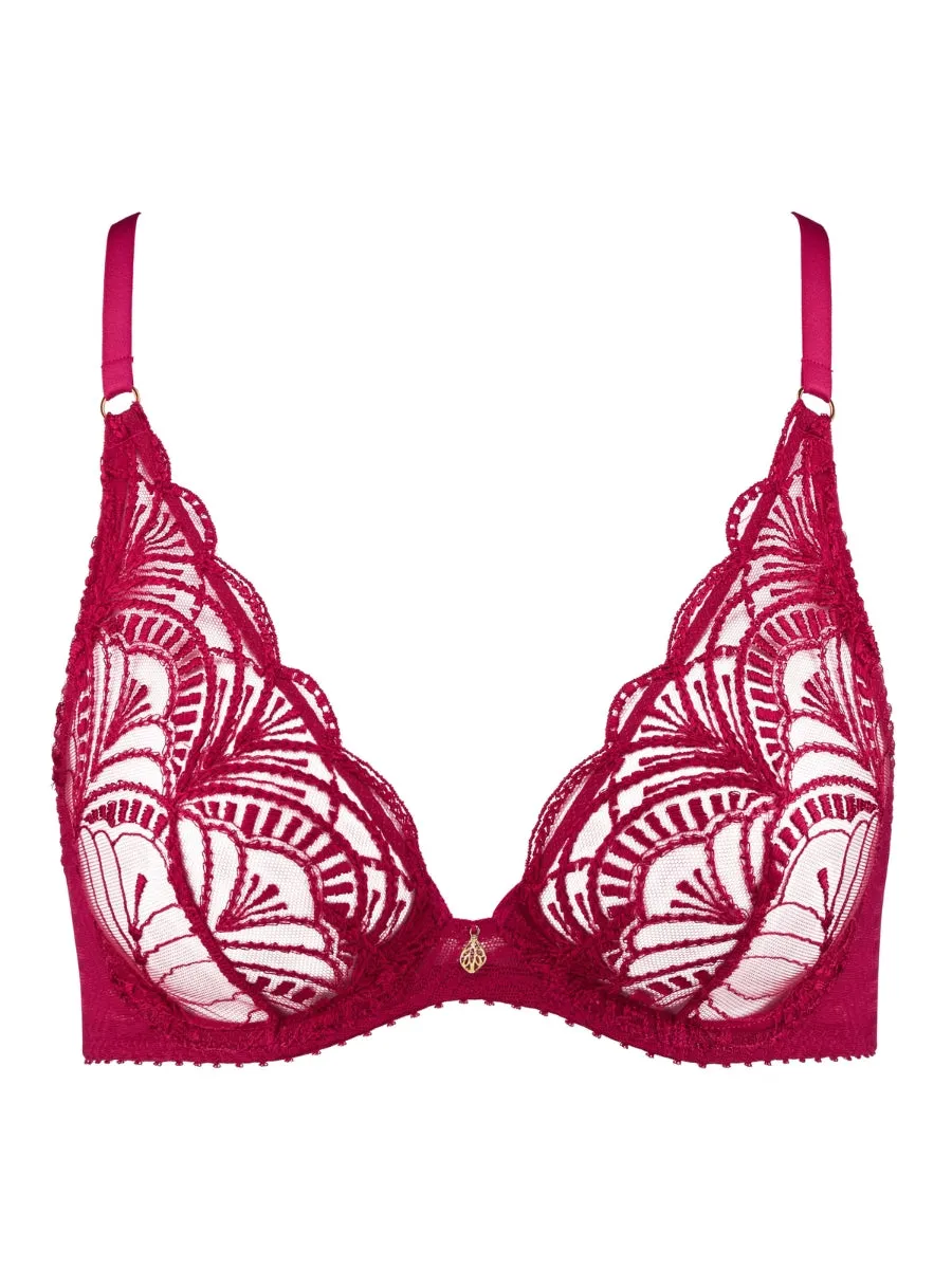 Vibes Triangle Plunge Bra - Love Potion