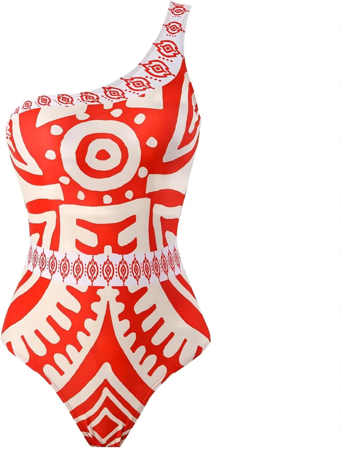 Women One Piece Swimsuit with Cover up Set High Waisted Beach Wrap Skirt Two Piece Bathing Suit