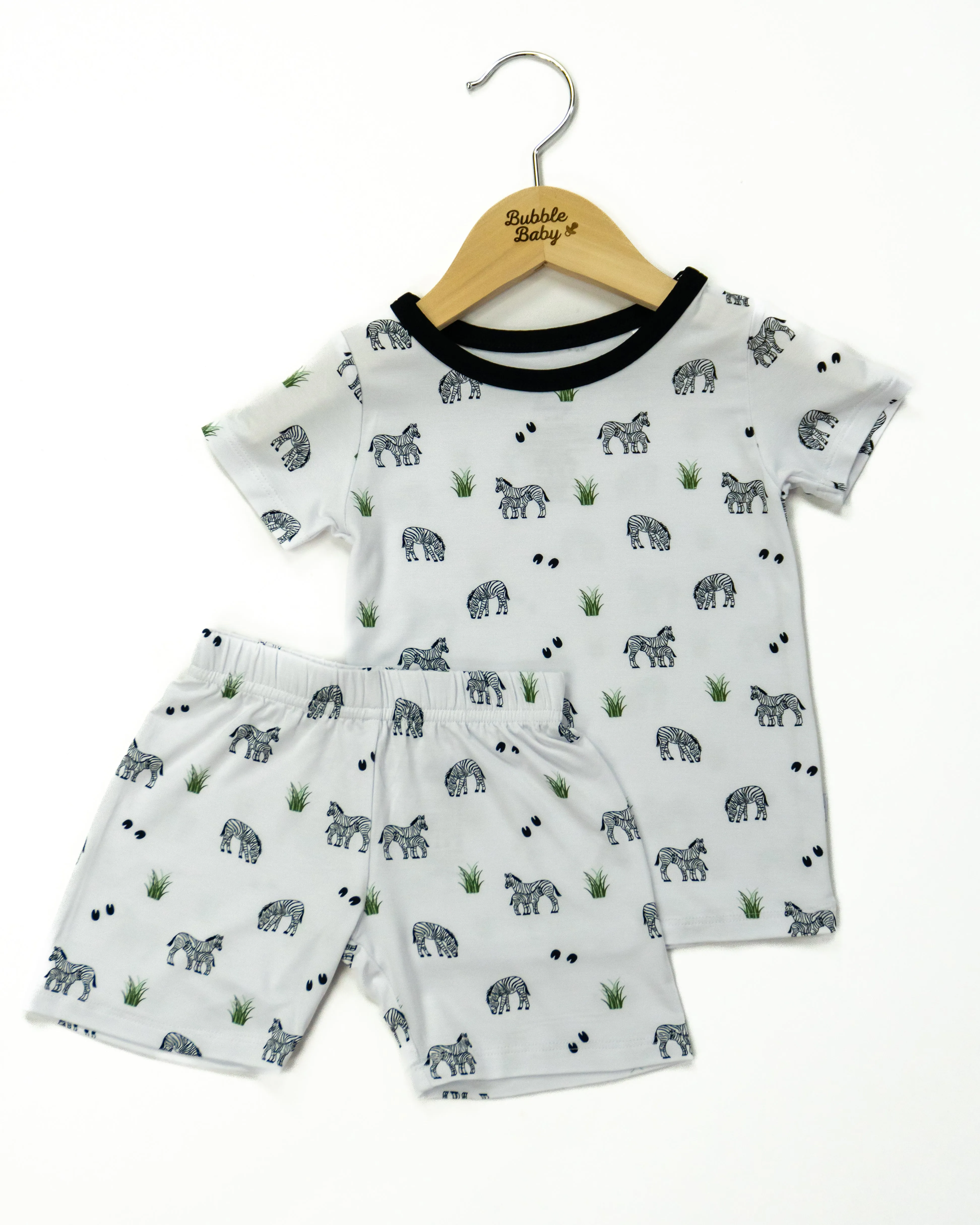 Zebra | Short Sleeve Pajamas